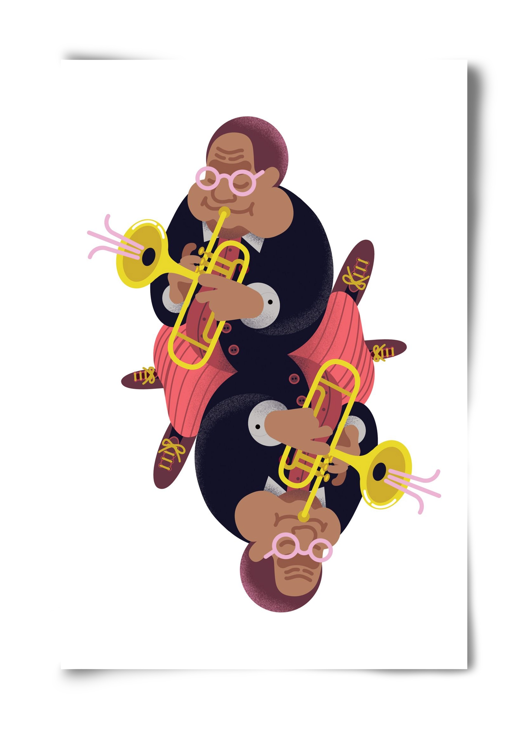 Jazz musician series - Dizzy, 40x60 cm, Keret nélkül