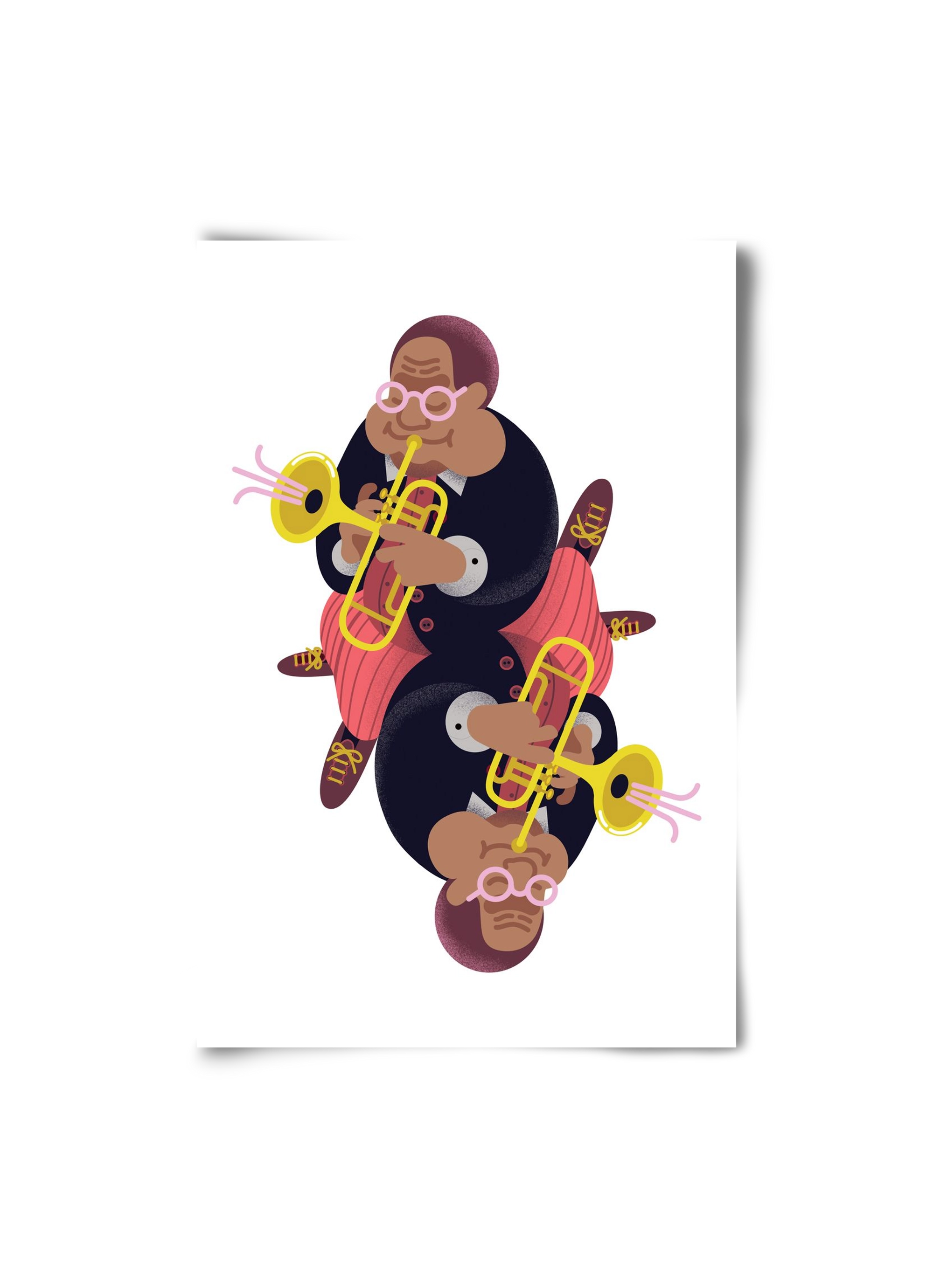 Jazz musician series - Dizzy, 20x30 cm, Keret nélkül