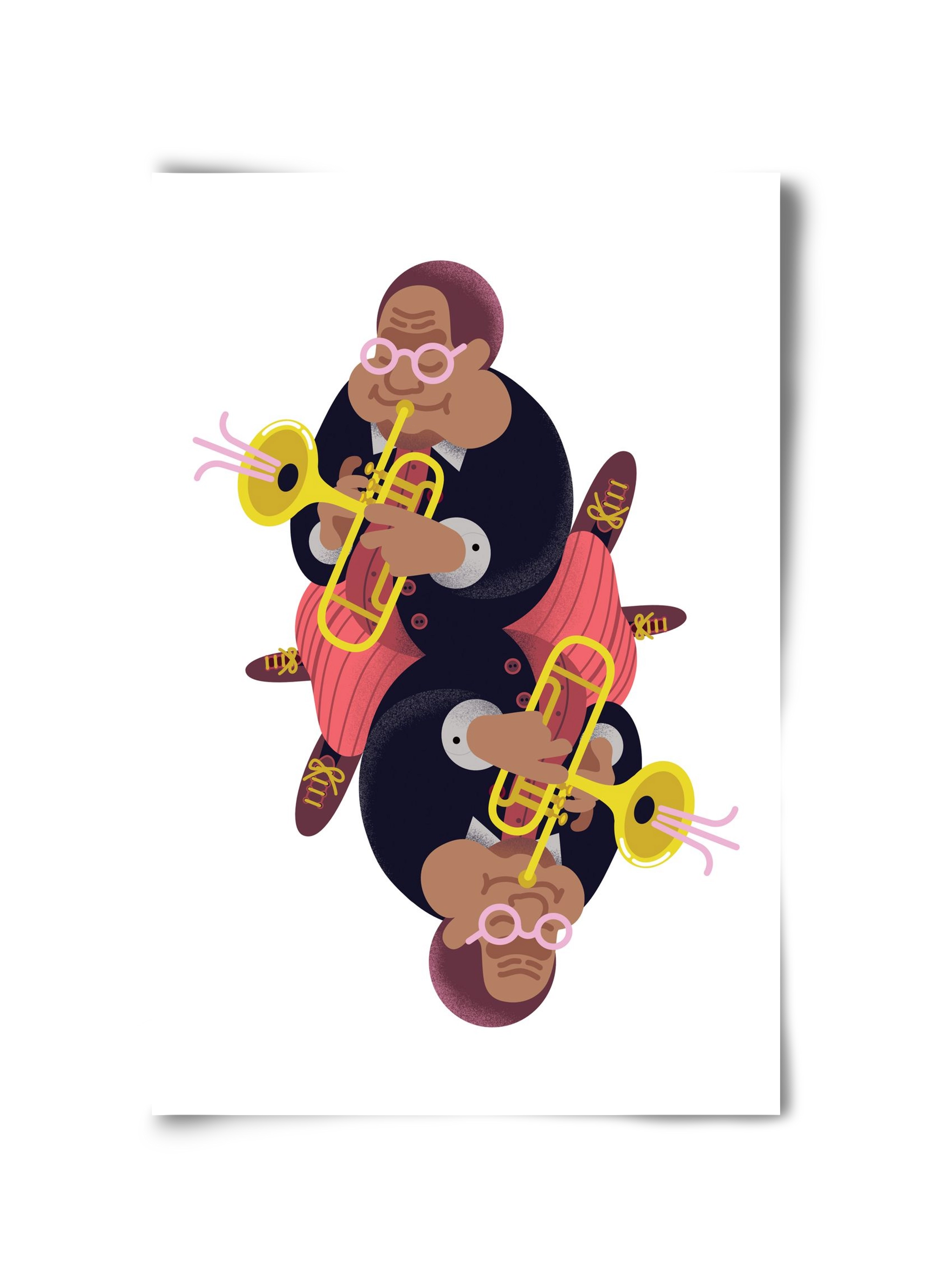Jazz musician series - Dizzy, 30x45 cm, Keret nélkül