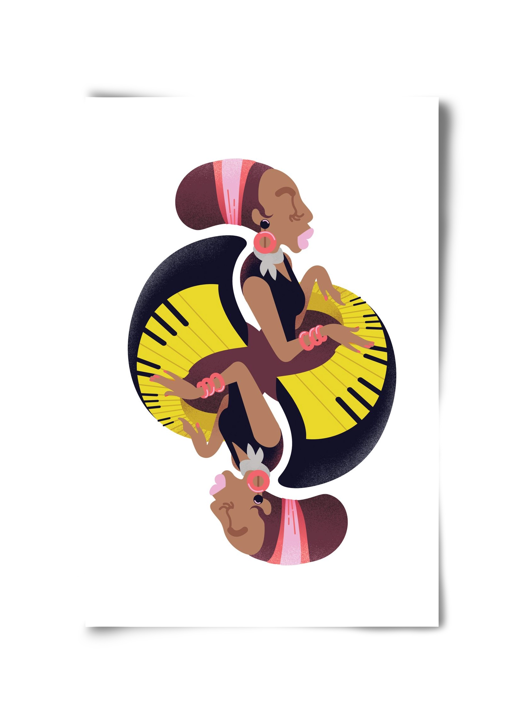 Jazz musician series - Nina, 30x45 cm, Keret nélkül