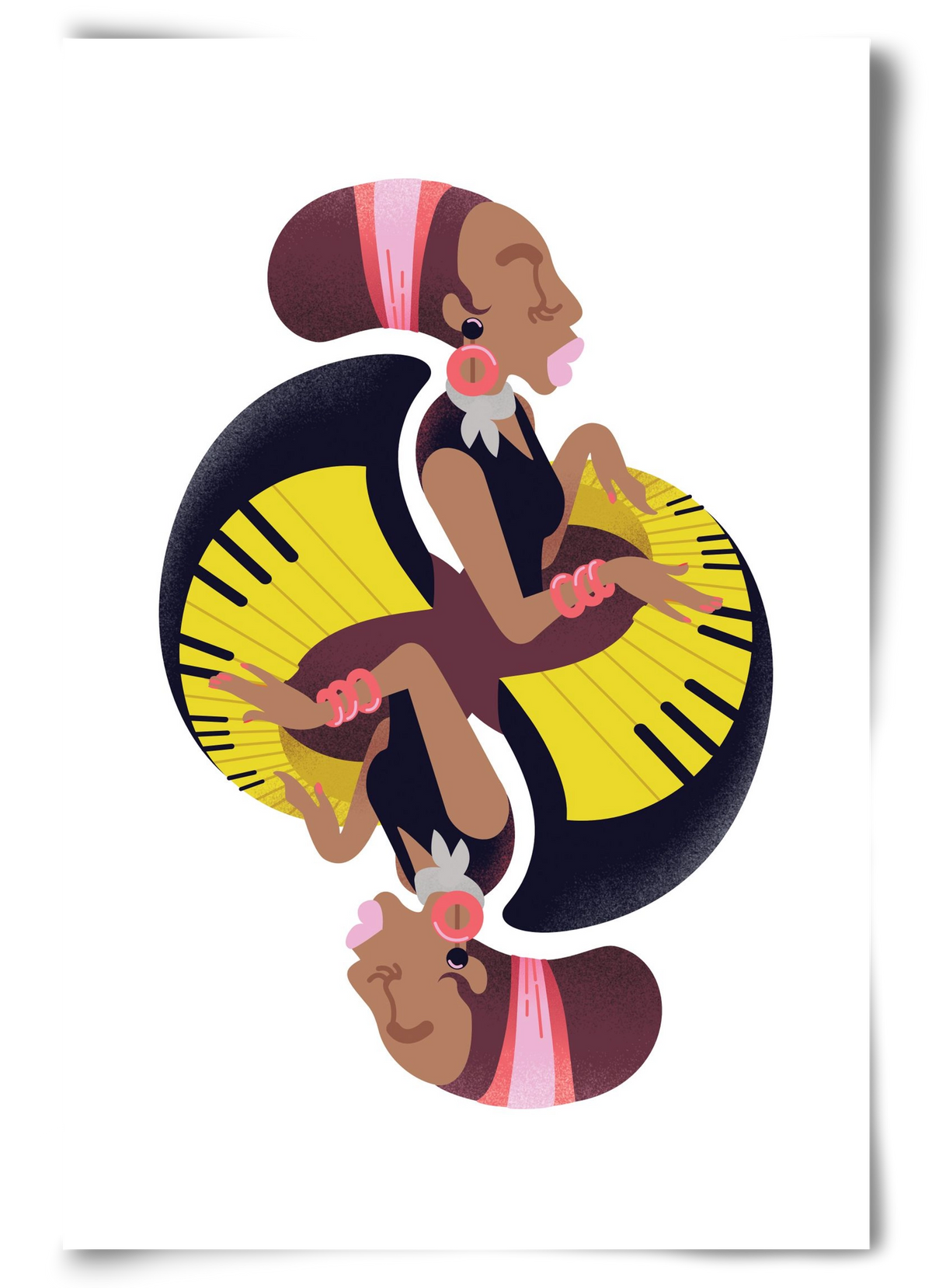 Jazz musician series - Nina, 60x90 cm, Keret nélkül