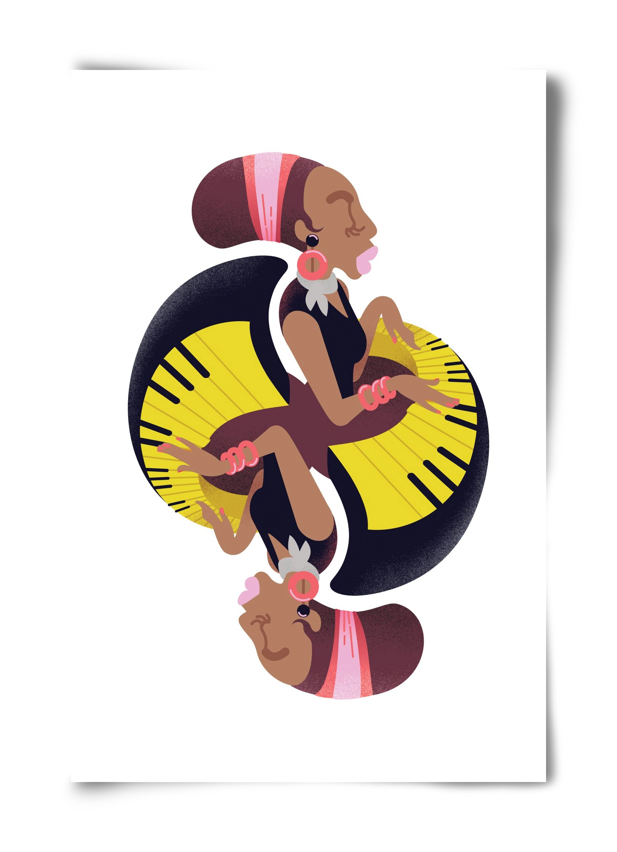 Jazz musician series - Nina, 40x60 cm, Keret nélkül