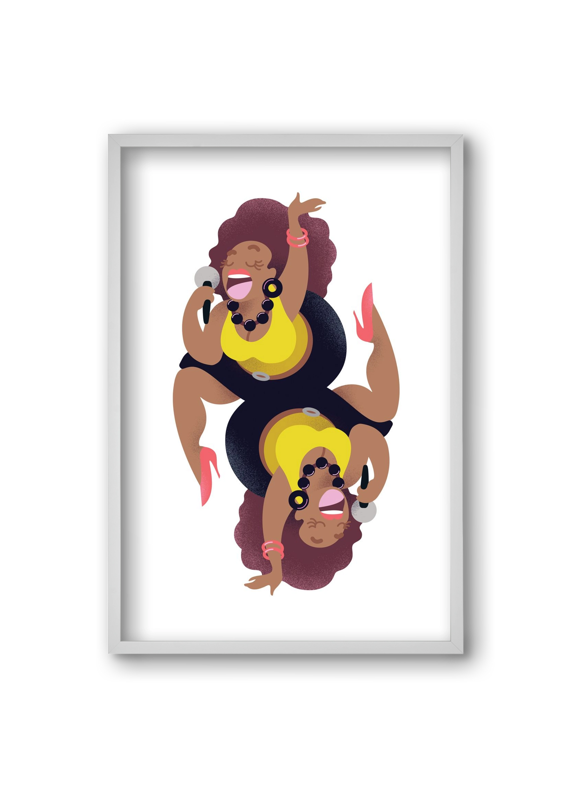 Jazz musician series - Billy, 20x30 cm (20x30 cm), Fehér keret