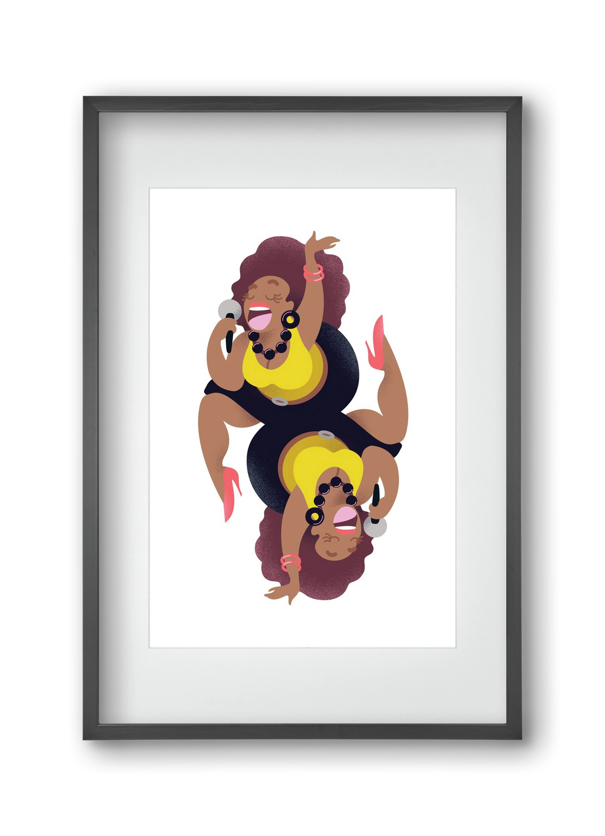 Jazz musician series - Billy, 30x45 cm (20x30 cm), Fekete keret, paszpartuval