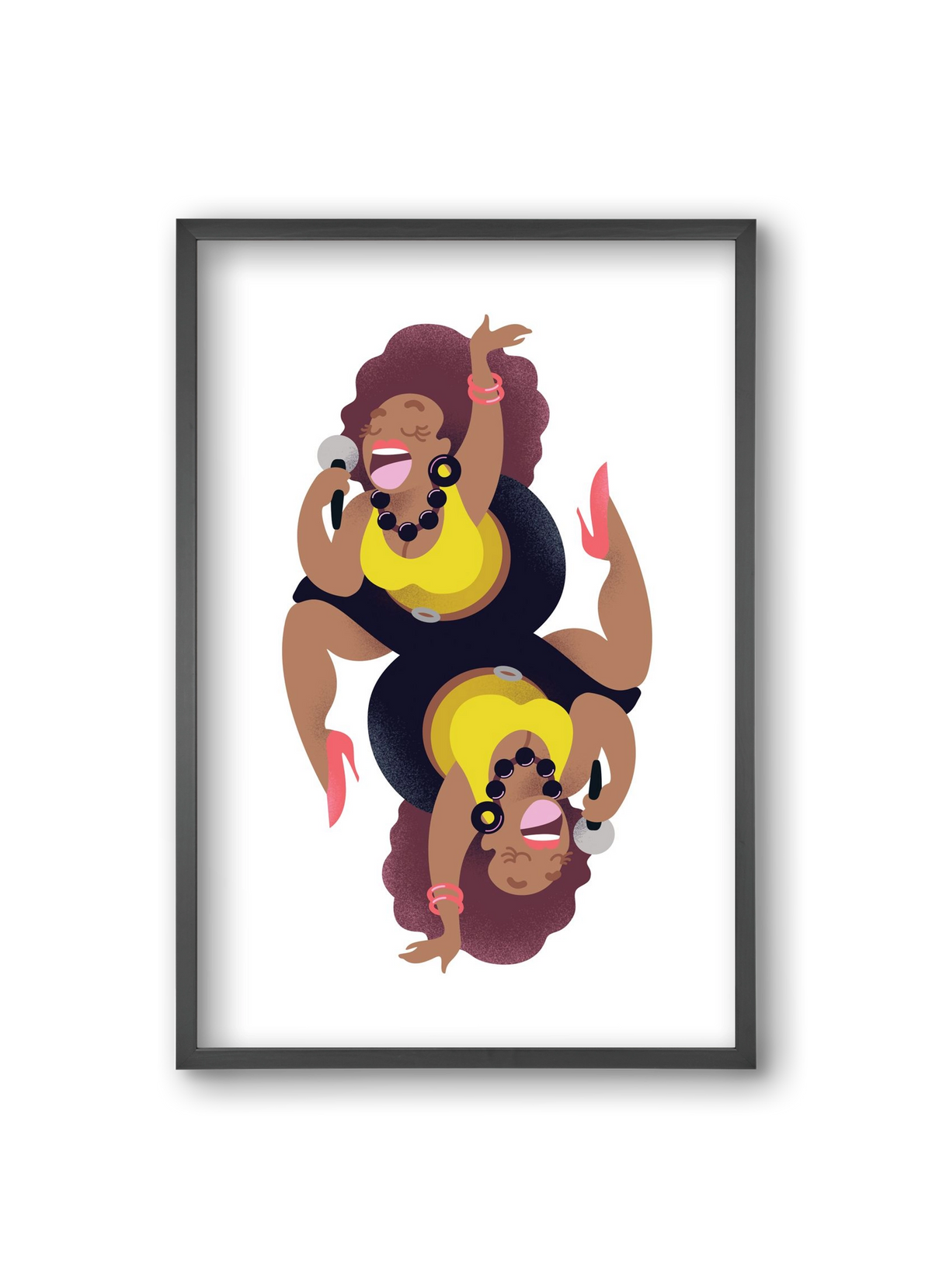 Jazz musician series - Billy, 20x30 cm (20x30 cm), Fekete keret