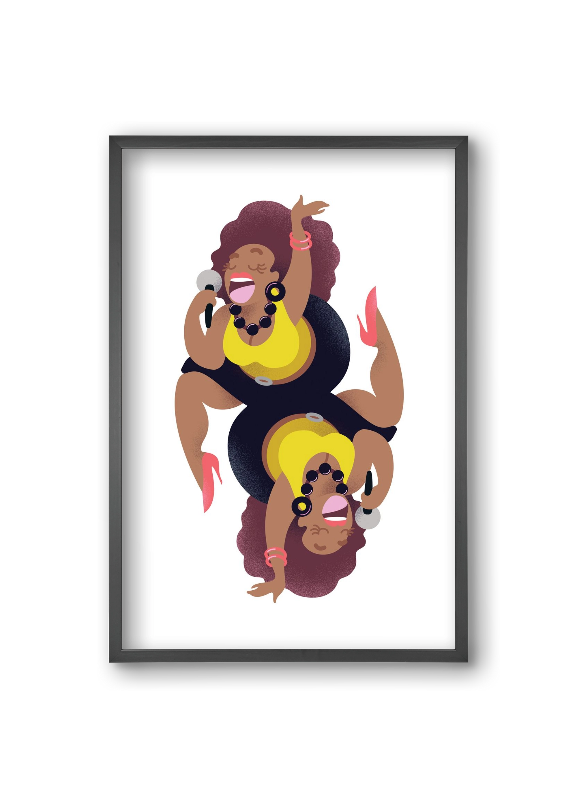 Jazz musician series - Billy, 20x30 cm (20x30 cm), Fekete keret