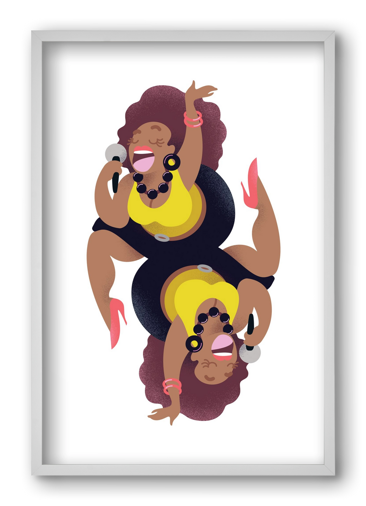 Jazz musician series - Billy, 40x60 cm (40x60 cm), Fehér keret