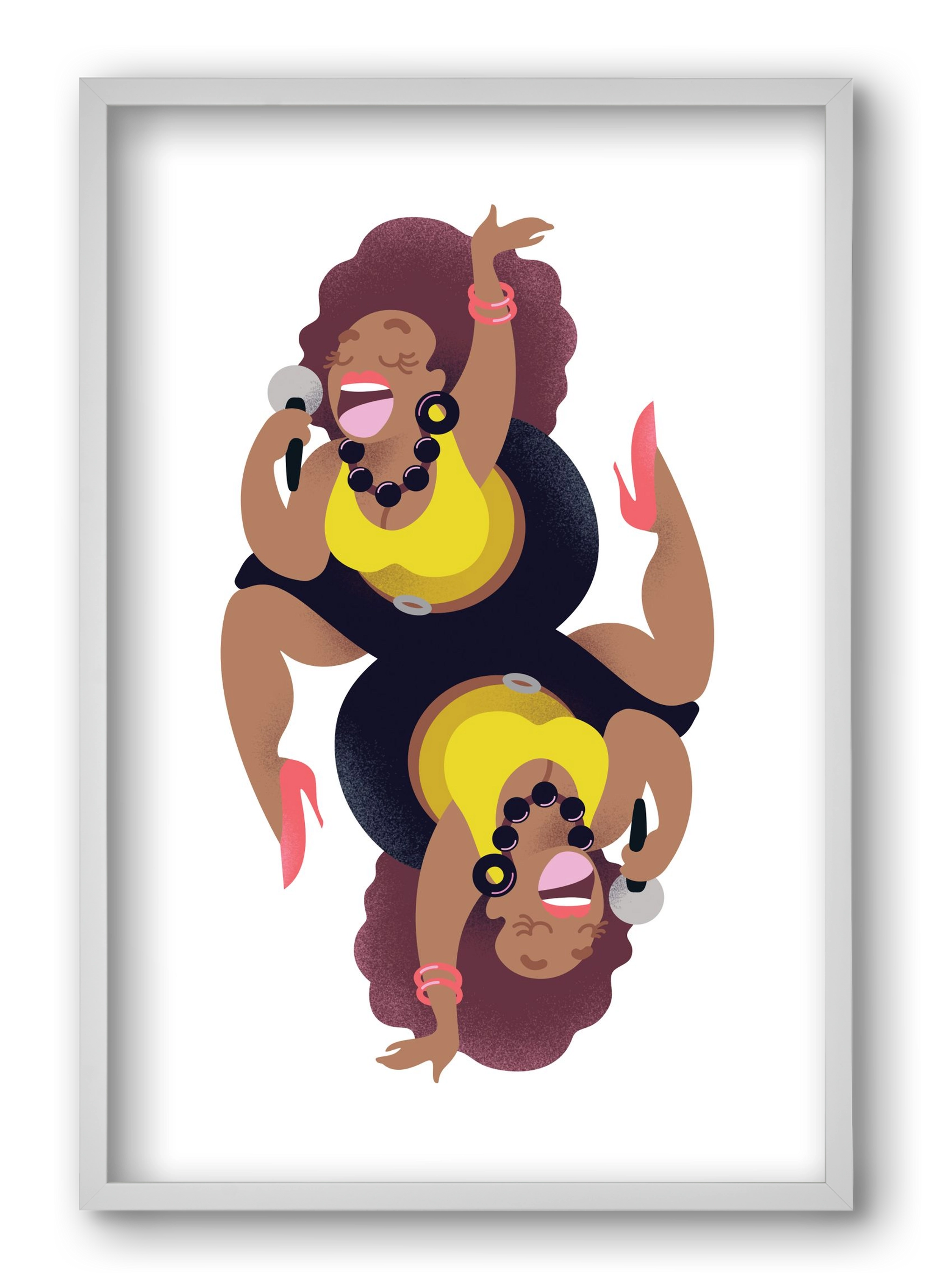 Jazz musician series - Billy, 40x60 cm (40x60 cm), Fehér keret