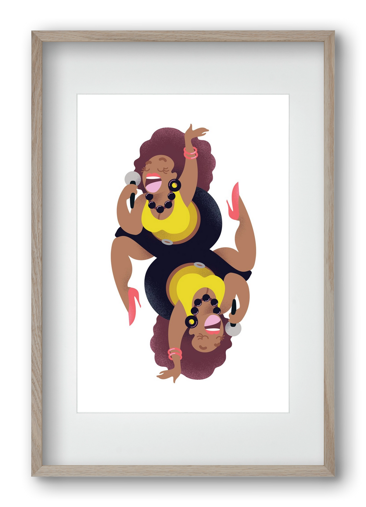 Jazz musician series - Billy, 40x60 cm (30x45 cm), Tölgy keret, paszpartuval