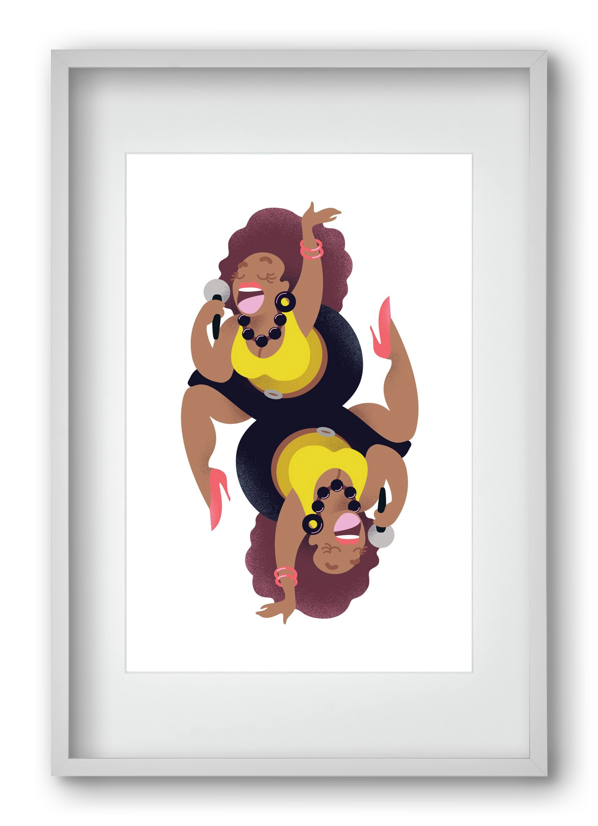 Jazz musician series - Billy, 40x60 cm (30x45 cm), Fehér keret, paszpartuval