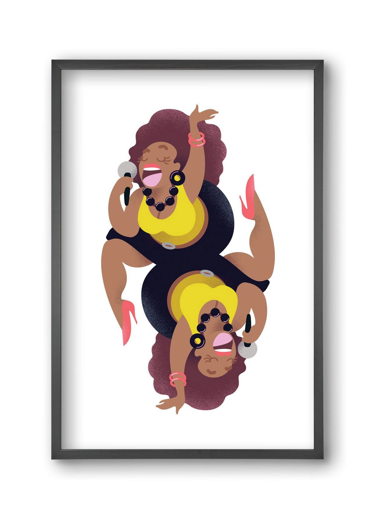 Jazz musician series - Billy, 30x45 cm (30x45 cm), Fekete keret