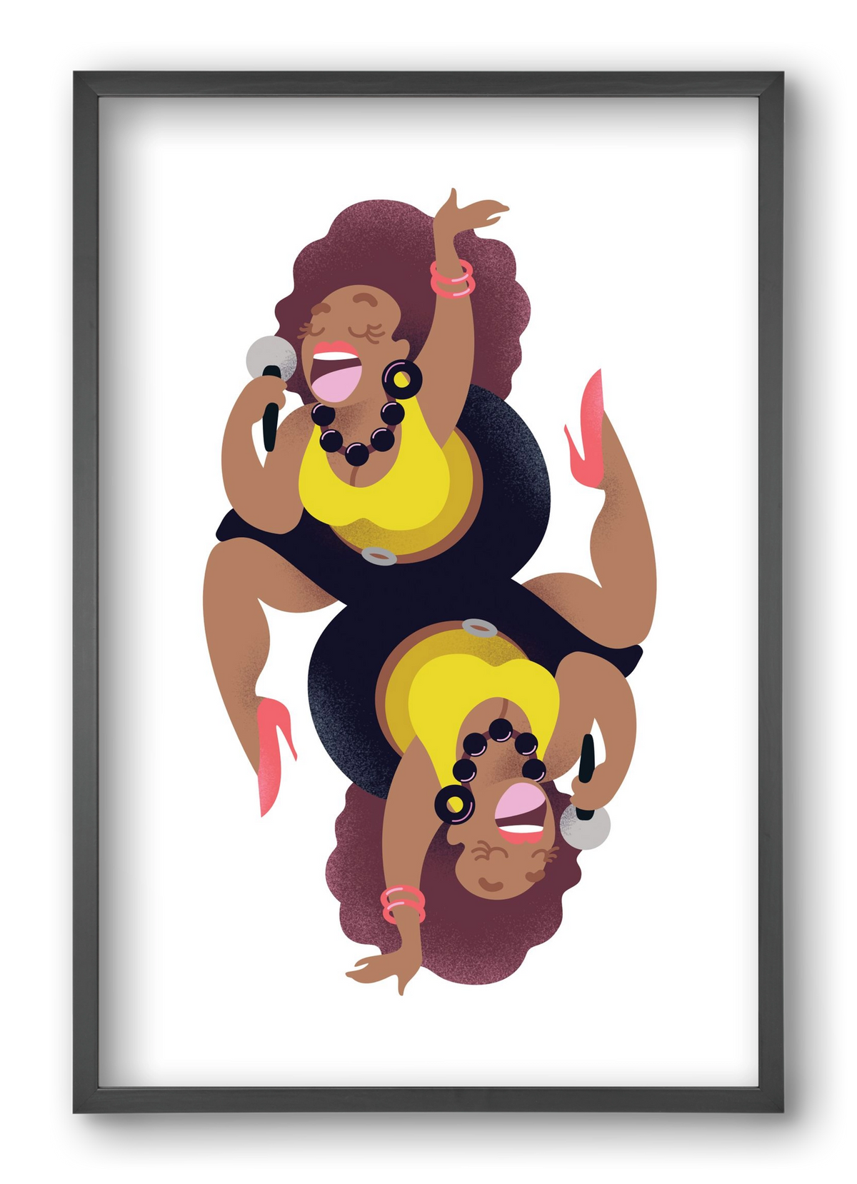 Jazz musician series - Billy, 40x60 cm (40x60 cm), Fekete keret