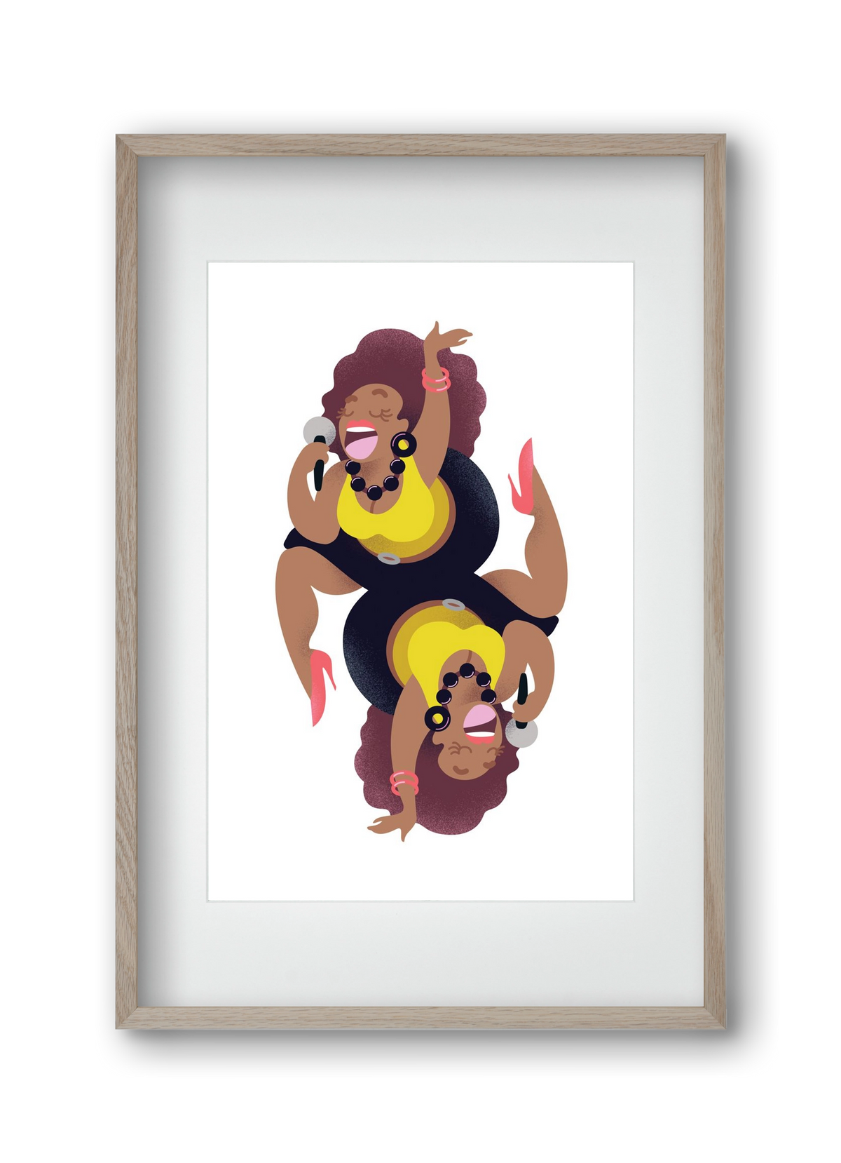 Jazz musician series - Billy, 30x45 cm (20x30 cm), Tölgy keret, paszpartuval