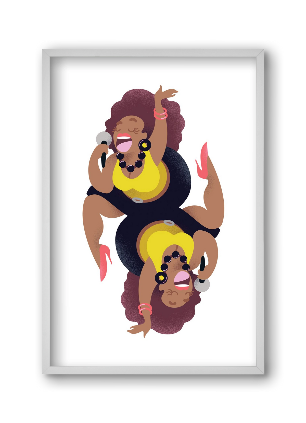 Jazz musician series - Billy, 30x45 cm (30x45 cm), Fehér keret