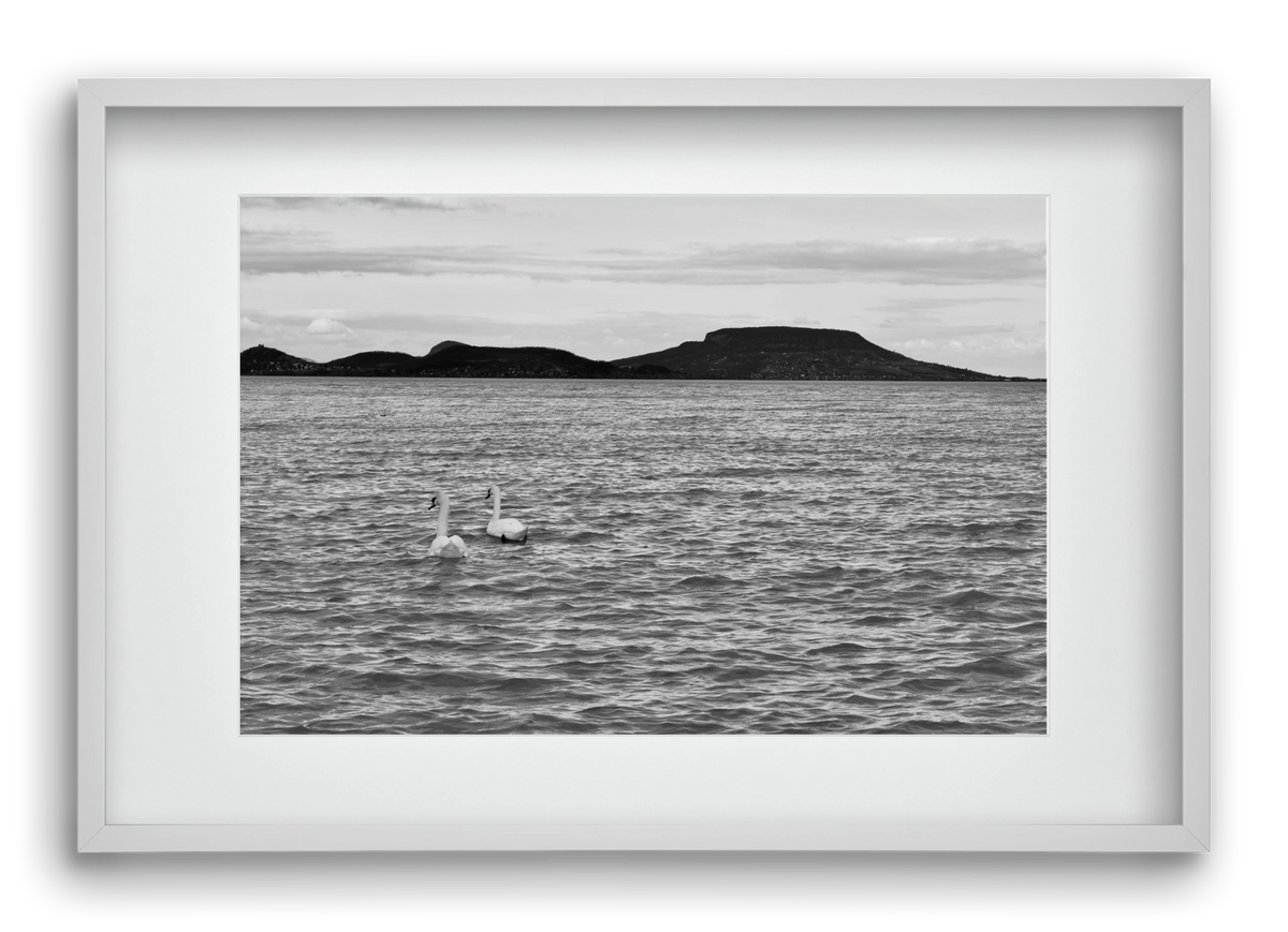 in pairs, 60x40 cm (45x30 cm), Fehér keret, paszpartuval