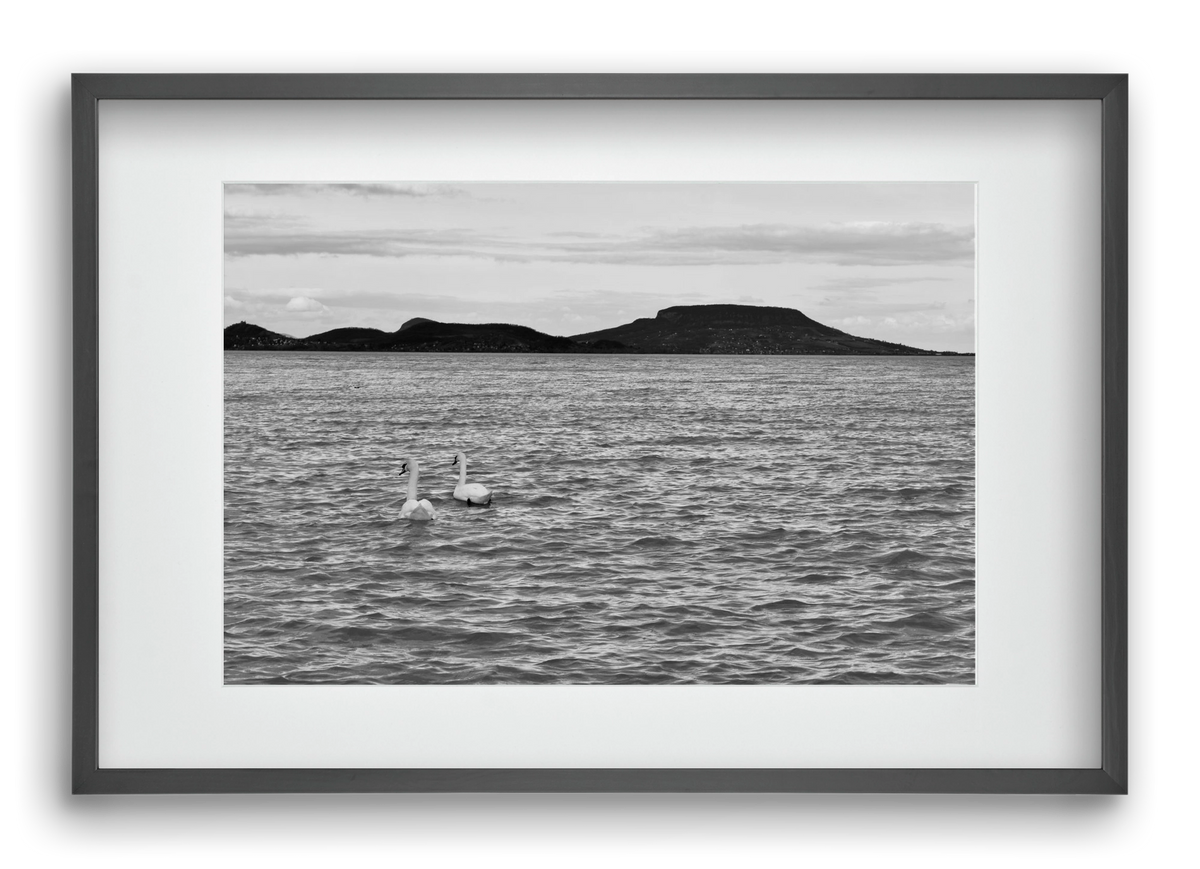 in pairs, 60x40 cm (45x30 cm), Fekete keret, paszpartuval