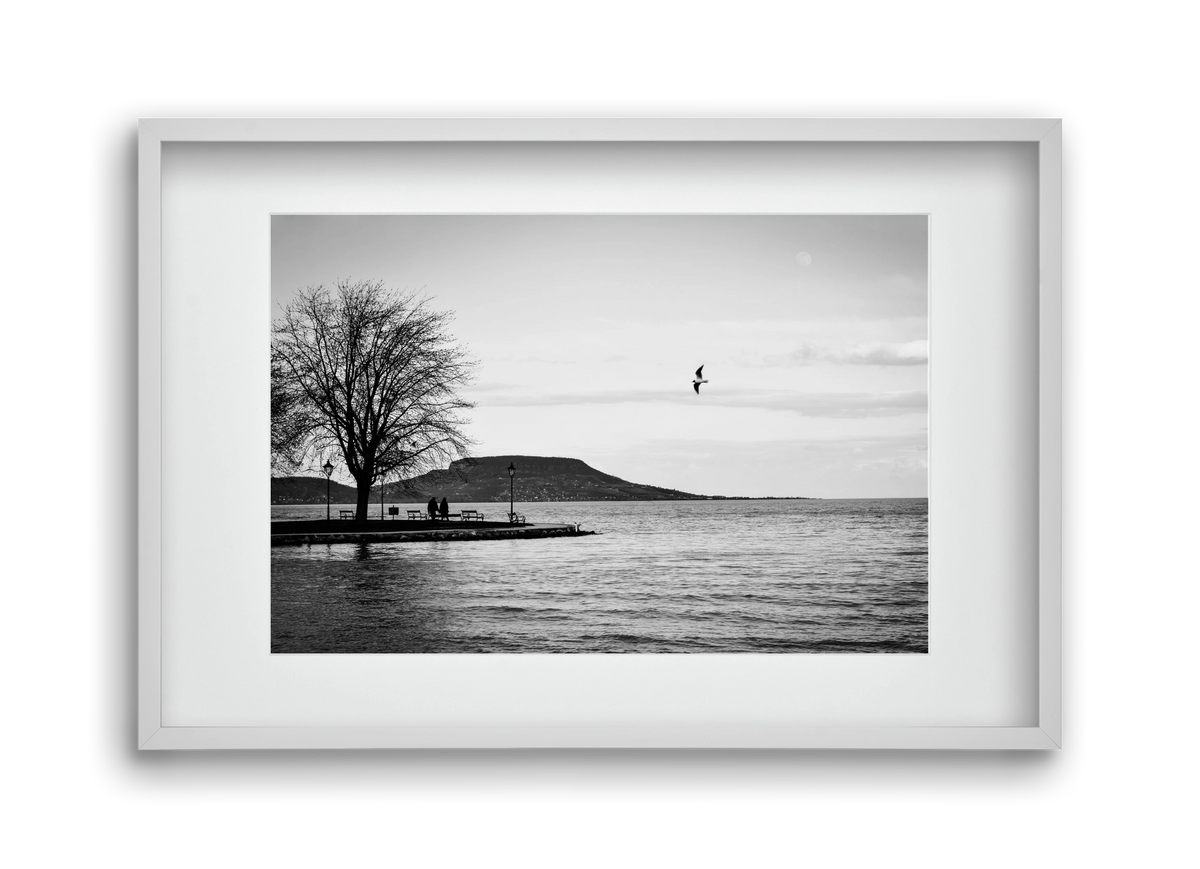 Full moon, 45x30 cm (30x20 cm), Fehér keret, paszpartuval