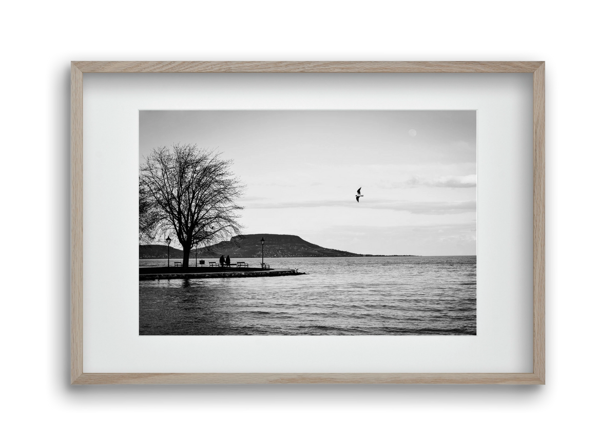 Full moon, 45x30 cm (30x20 cm), Tölgy keret, paszpartuval