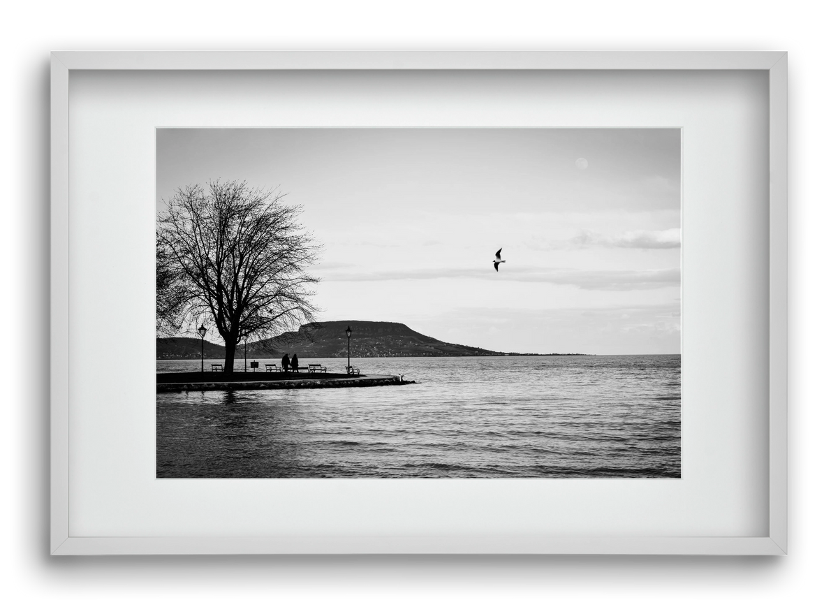 Full moon, 60x40 cm (45x30 cm), Fehér keret, paszpartuval