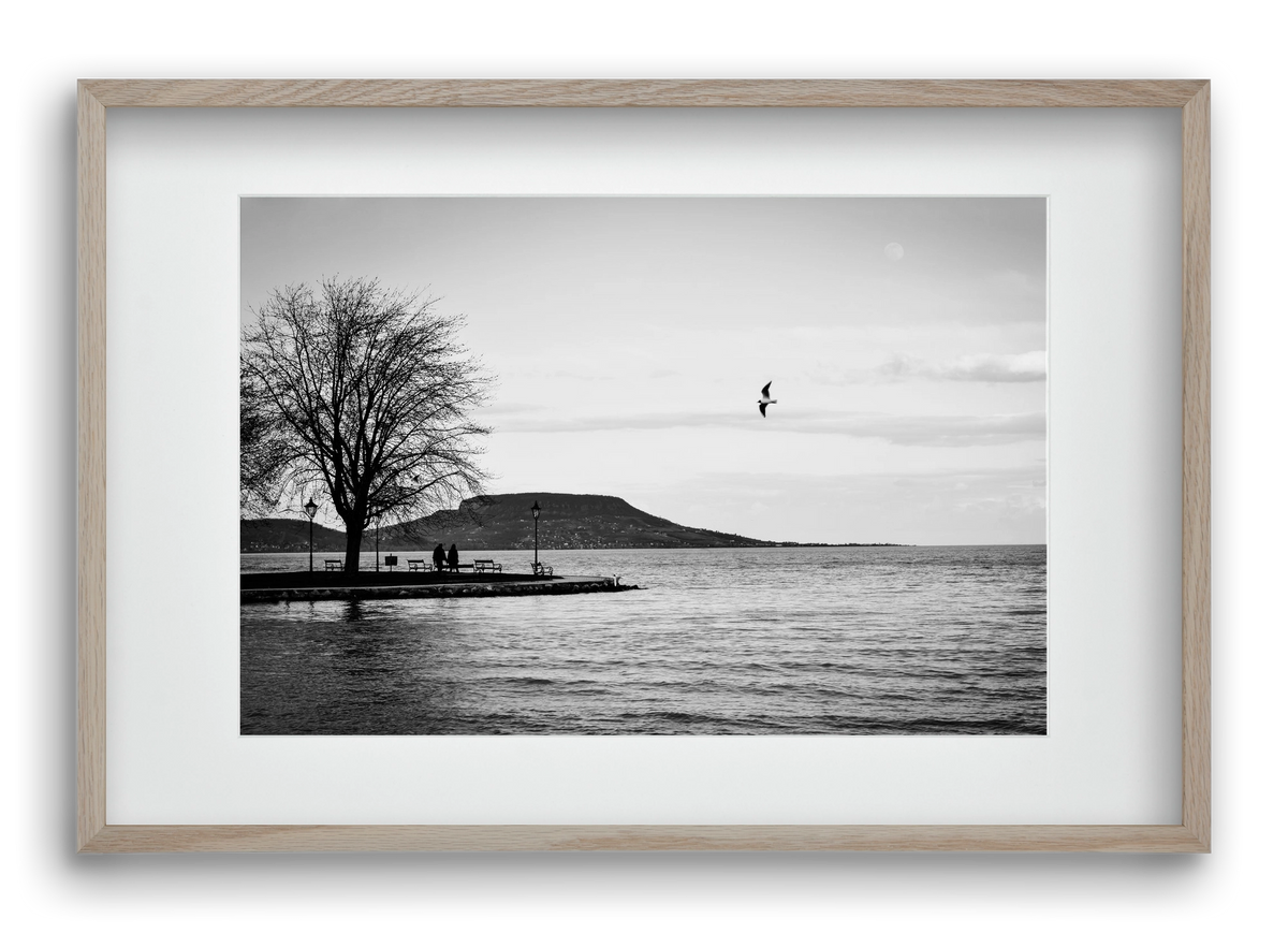 Full moon, 60x40 cm (45x30 cm), Tölgy keret, paszpartuval