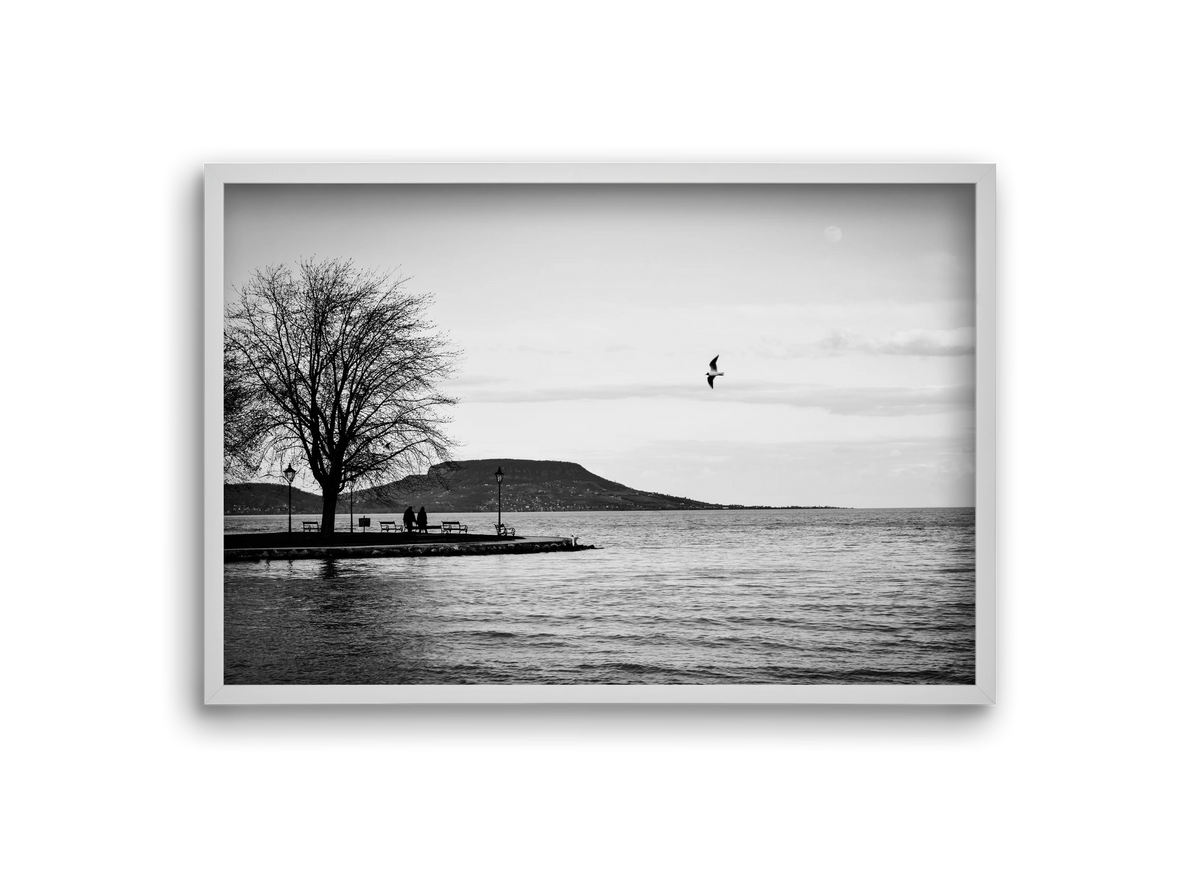 Full moon, 30x20 cm (30x20 cm), Fehér keret