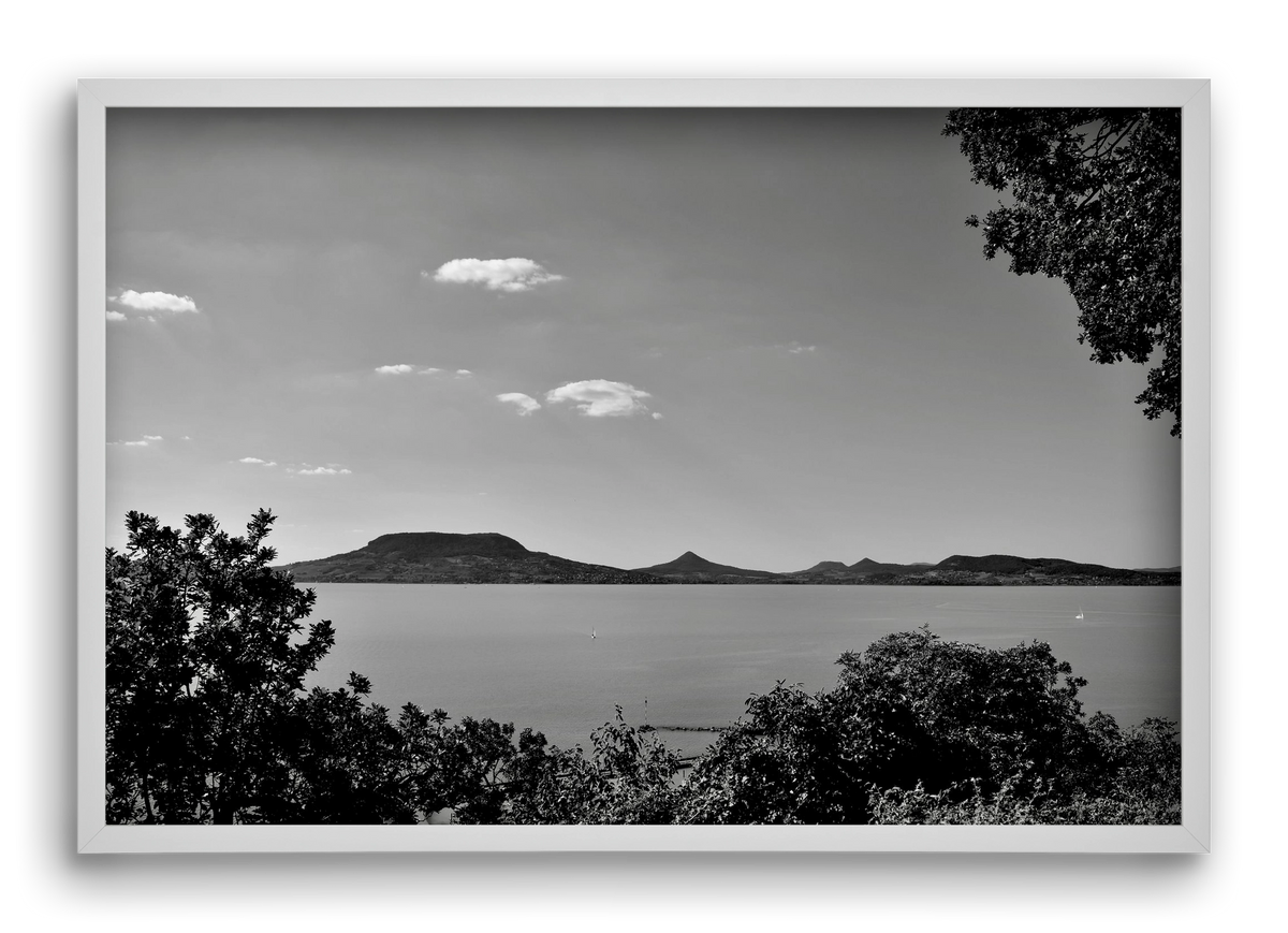 Balaton Summer, 60x40 cm (60x40 cm), Fehér keret