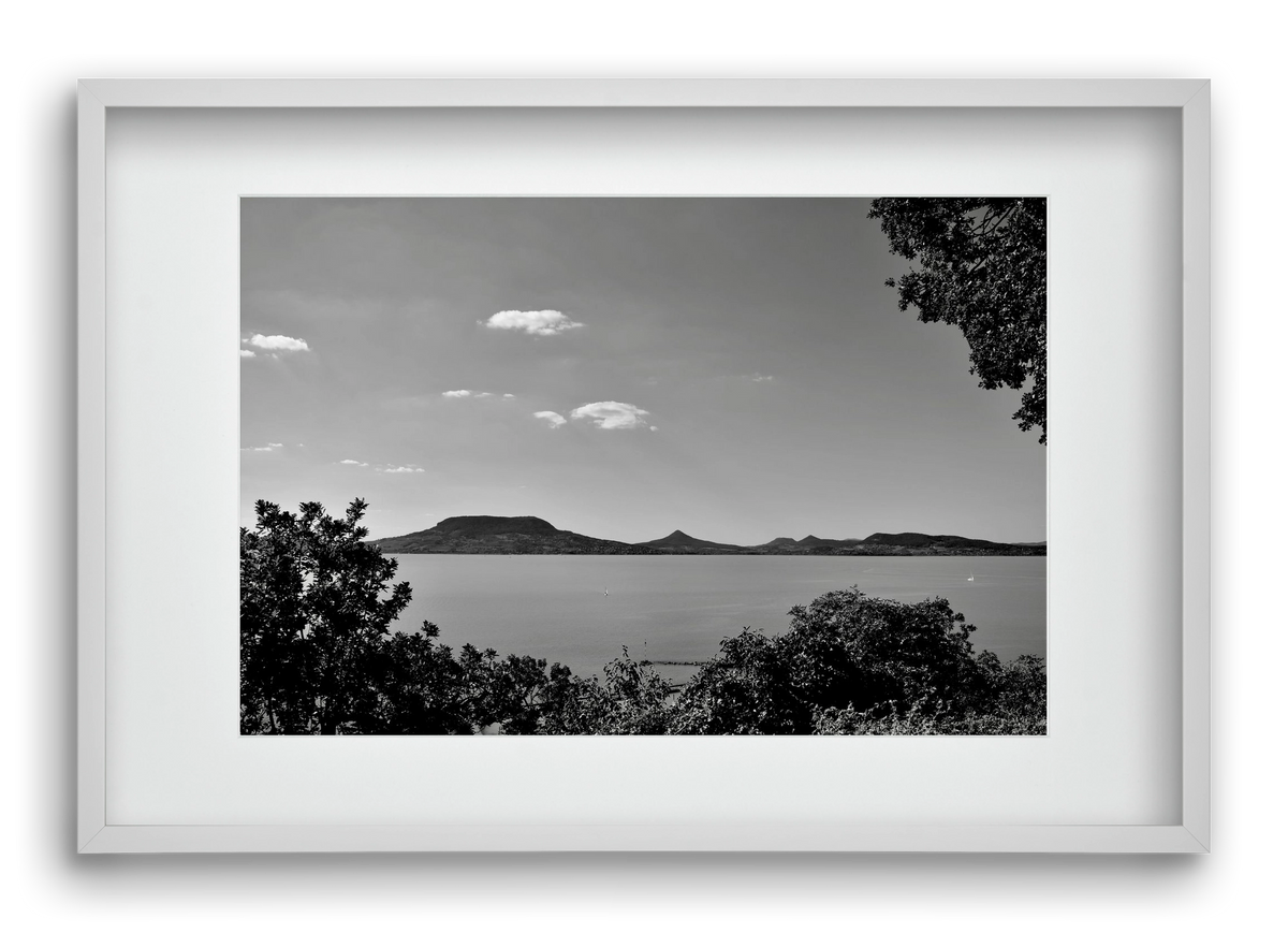 Balaton Summer, 60x40 cm (45x30 cm), Fehér keret, paszpartuval