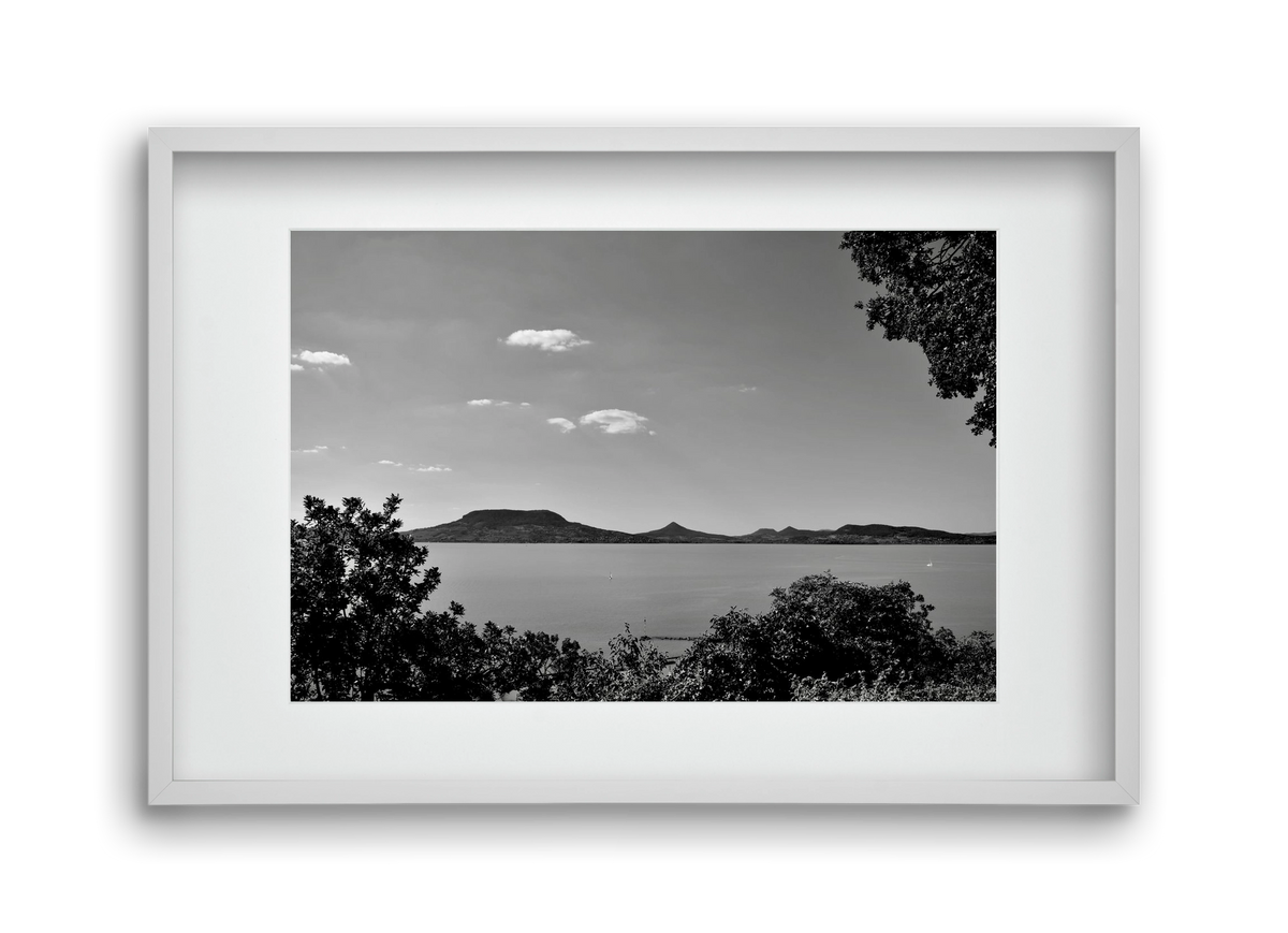Balaton Summer, 45x30 cm (30x20 cm), Fehér keret, paszpartuval