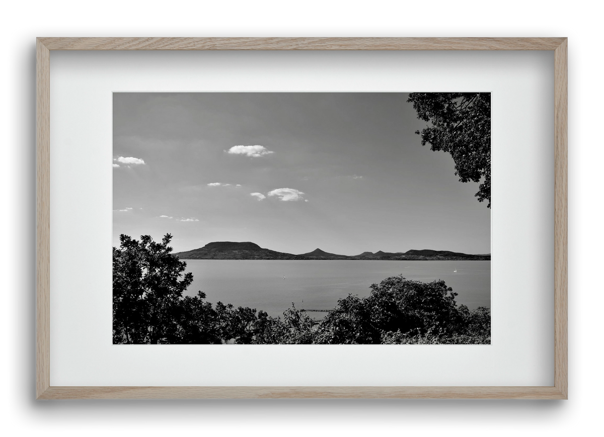 Balaton Summer, 60x40 cm (45x30 cm), Tölgy keret, paszpartuval