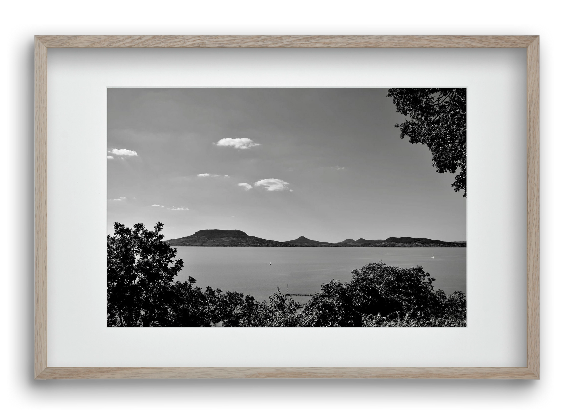 Balaton Summer, 60x40 cm (45x30 cm), Tölgy keret, paszpartuval