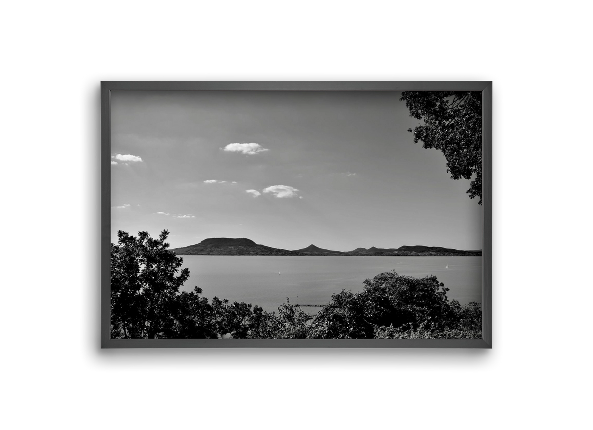 Balaton Summer, 30x20 cm (30x20 cm), Fekete keret