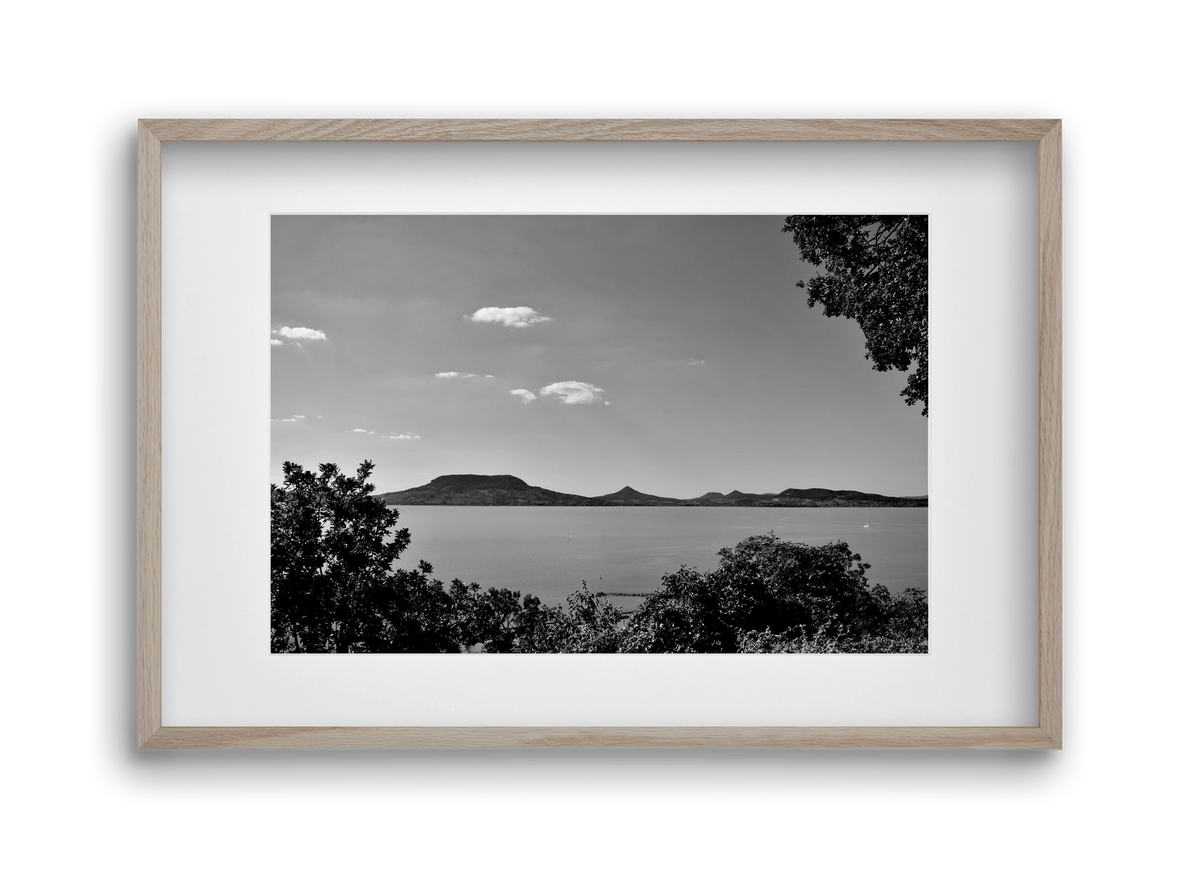 Balaton Summer, 45x30 cm (30x20 cm), Tölgy keret, paszpartuval