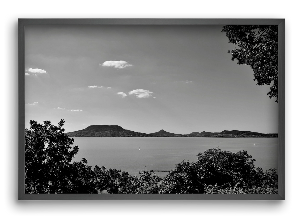 Balaton Summer, 60x40 cm (60x40 cm), Fekete keret