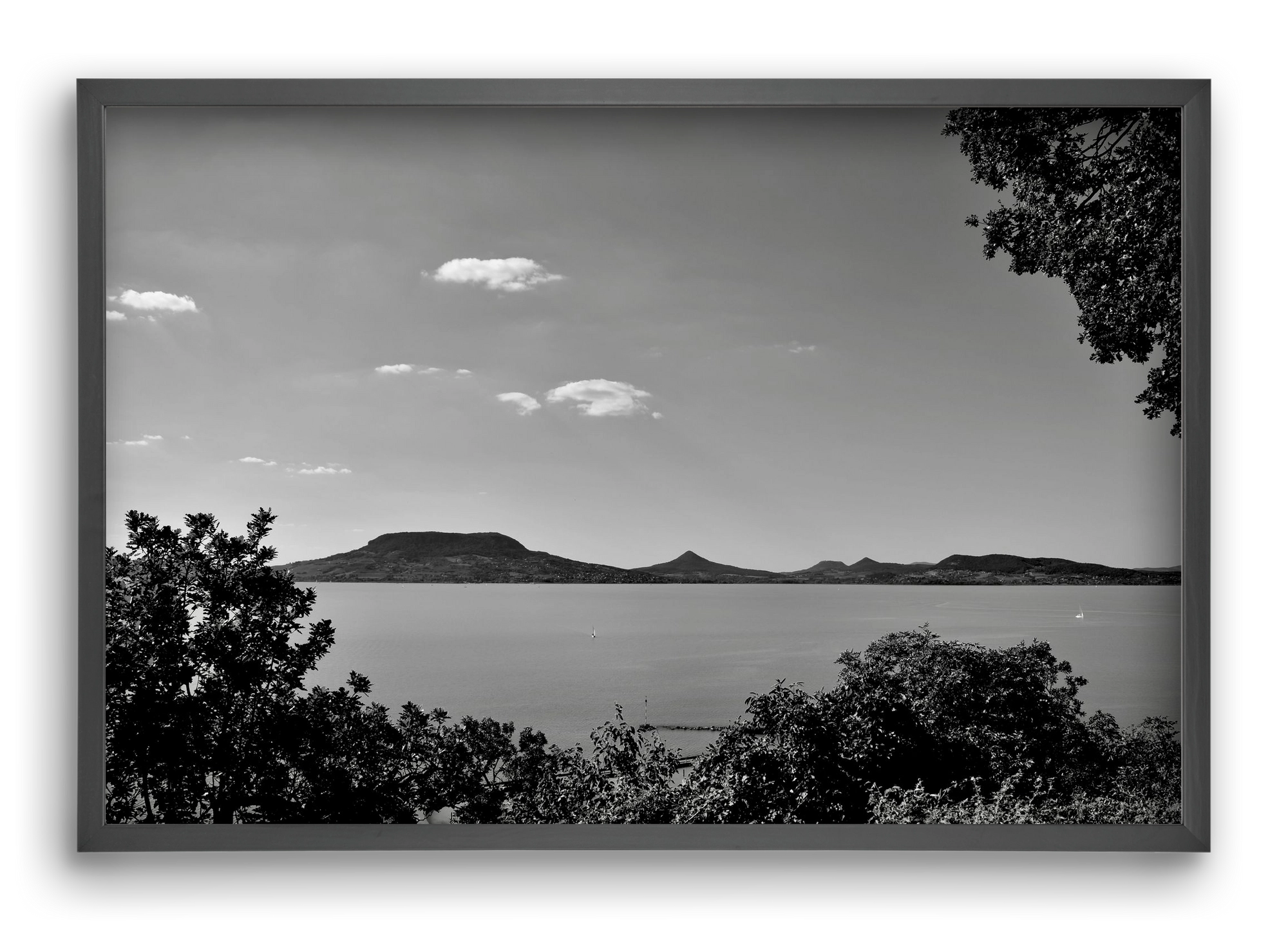 Balaton Summer, 60x40 cm (60x40 cm), Fekete keret