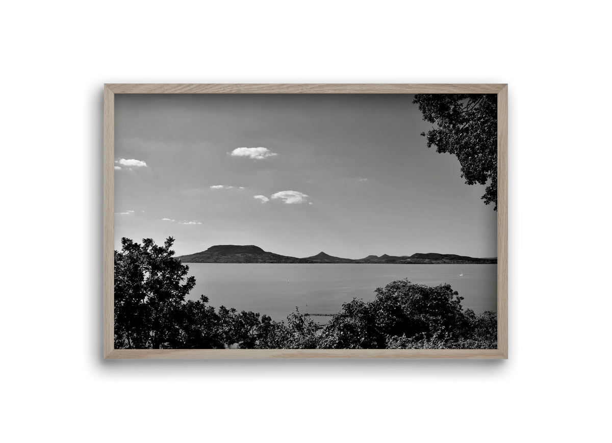 Balaton Summer, 30x20 cm (30x20 cm), Tölgy keret