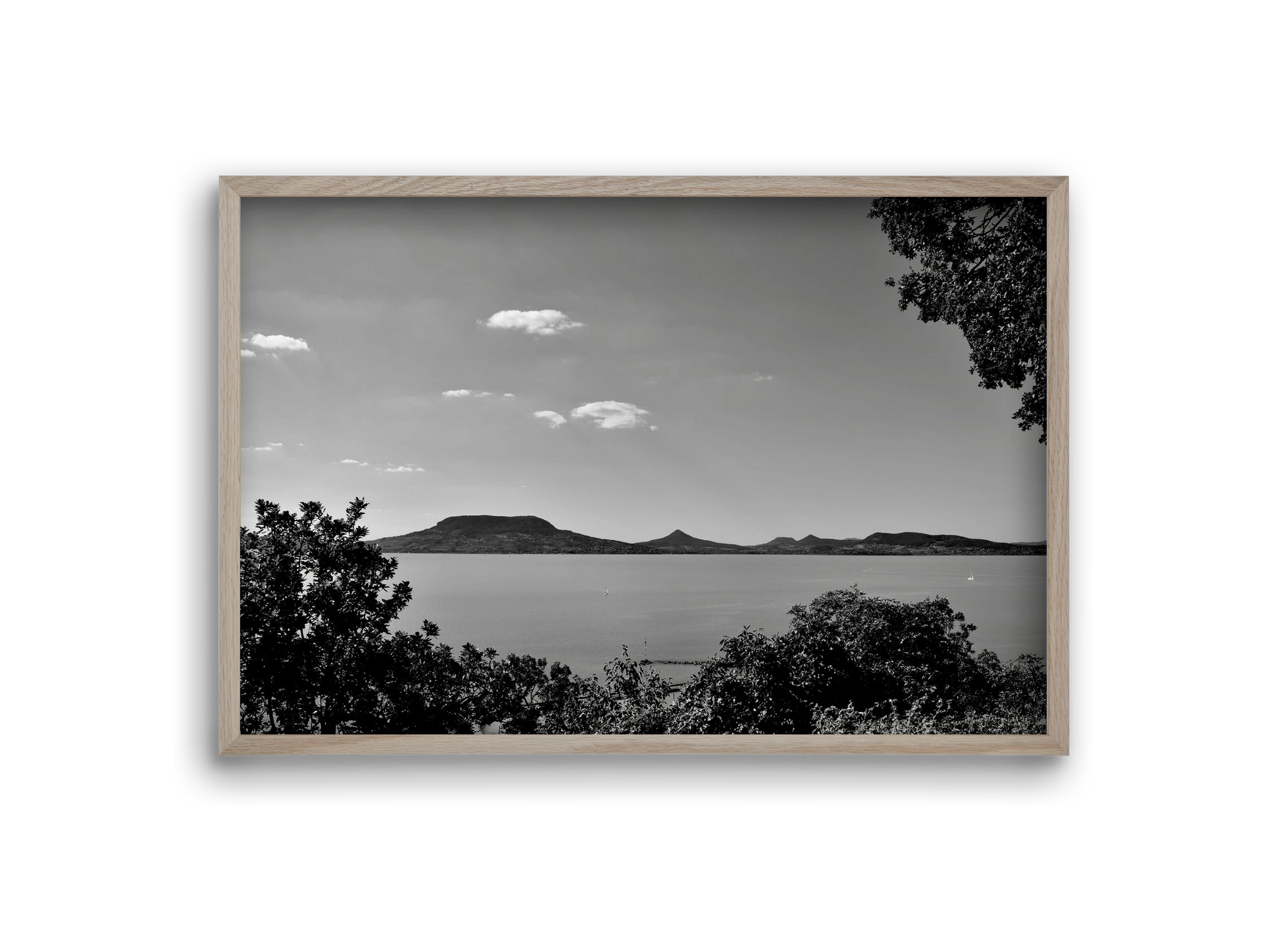 Balaton Summer, 30x20 cm (30x20 cm), Tölgy keret