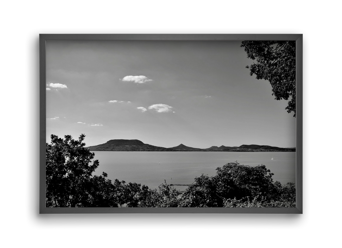 Balaton Summer, 45x30 cm (45x30 cm), Fekete keret