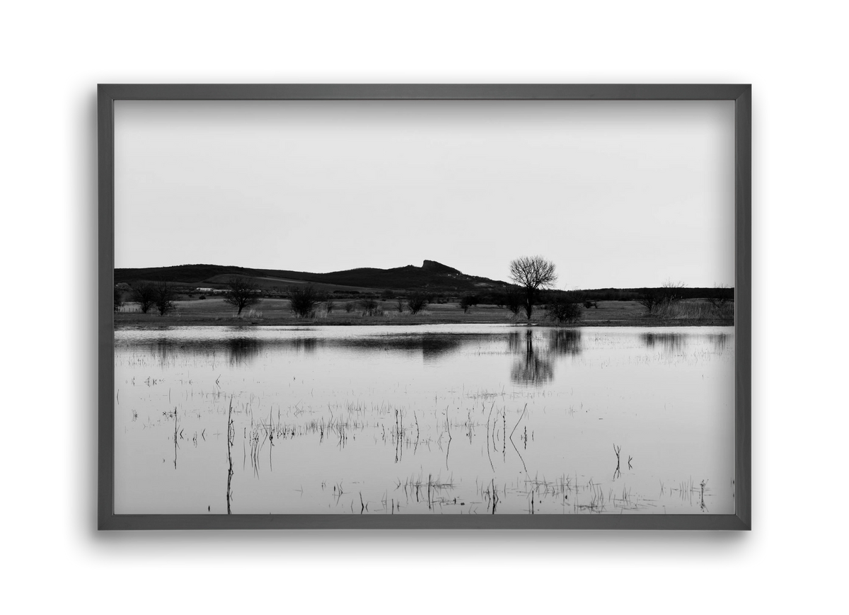 sharp, 45x30 cm (45x30 cm), Fekete keret