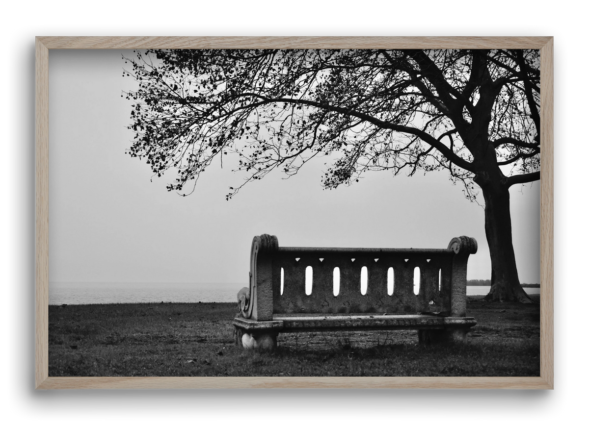 Fonyód, 60x40 cm (60x40 cm), Tölgy keret