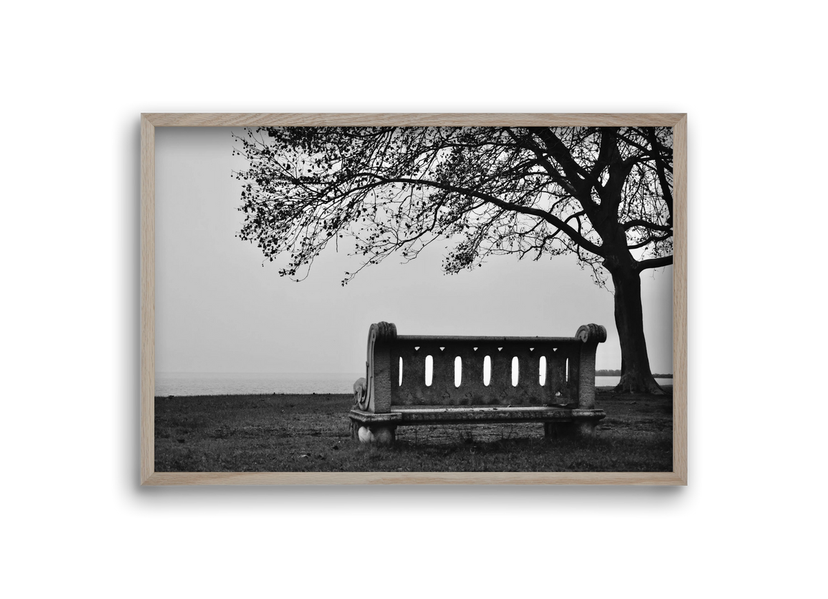 Fonyód, 30x20 cm (30x20 cm), Tölgy keret