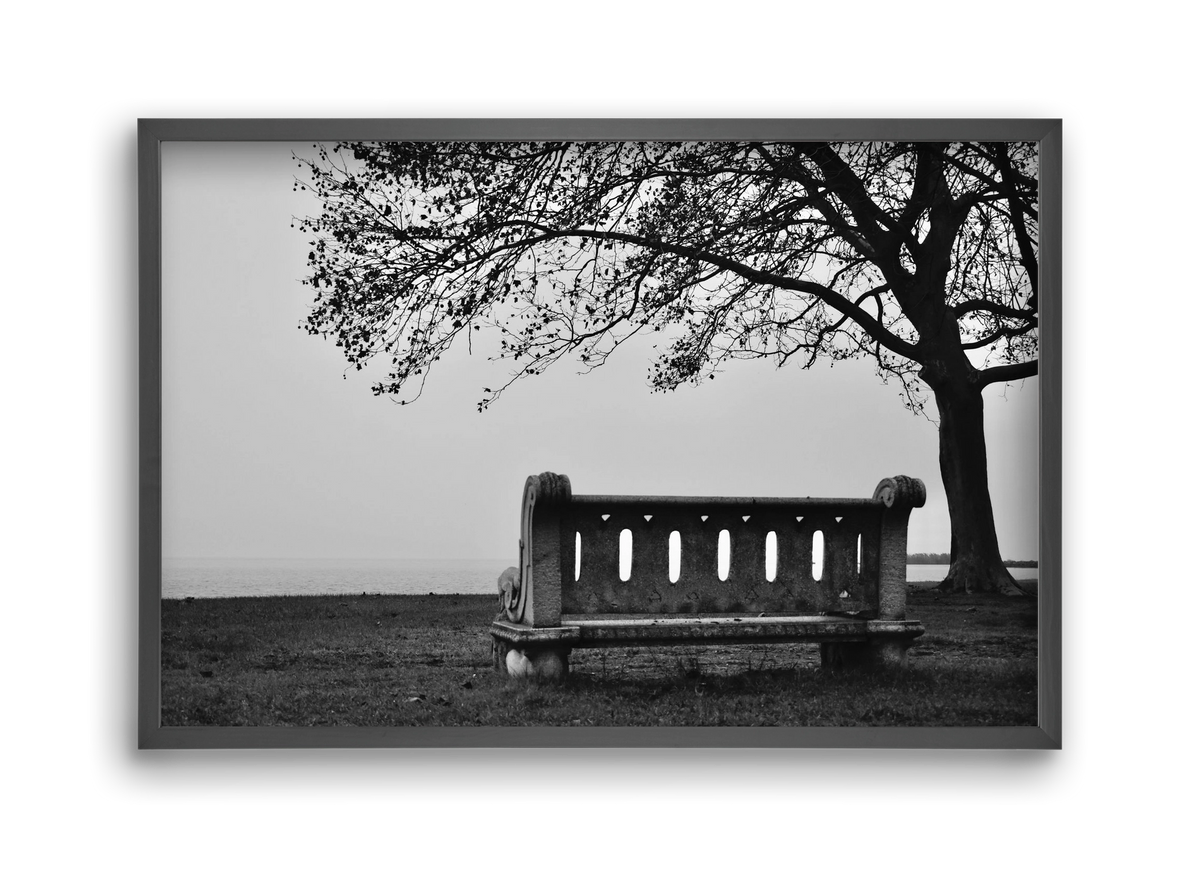 Fonyód, 45x30 cm (45x30 cm), Fekete keret