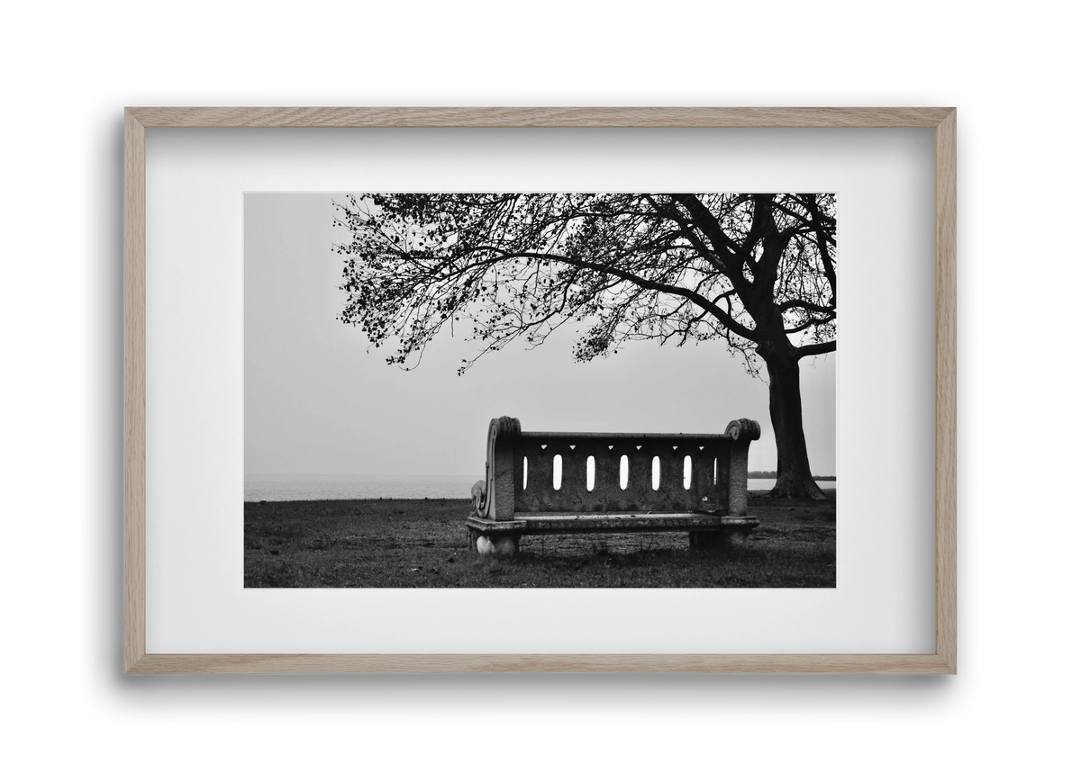 Fonyód, 45x30 cm (30x20 cm), Tölgy keret, paszpartuval