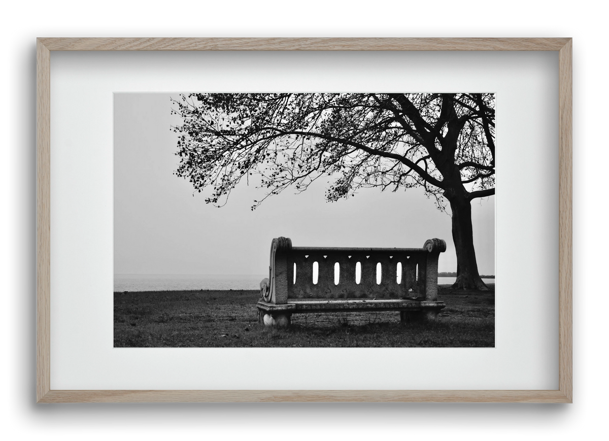 Fonyód, 60x40 cm (45x30 cm), Tölgy keret, paszpartuval