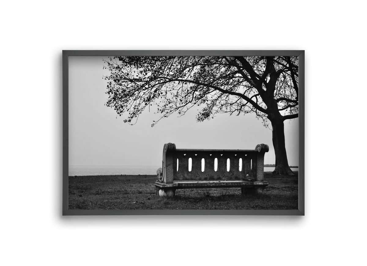 Fonyód, 30x20 cm (30x20 cm), Fekete keret