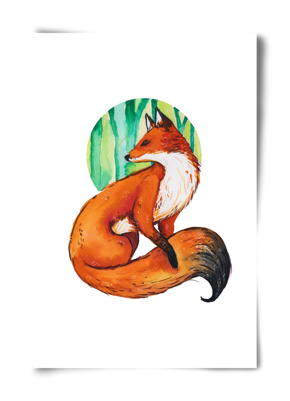 Róka, 40x60 cm, Keret nélkül