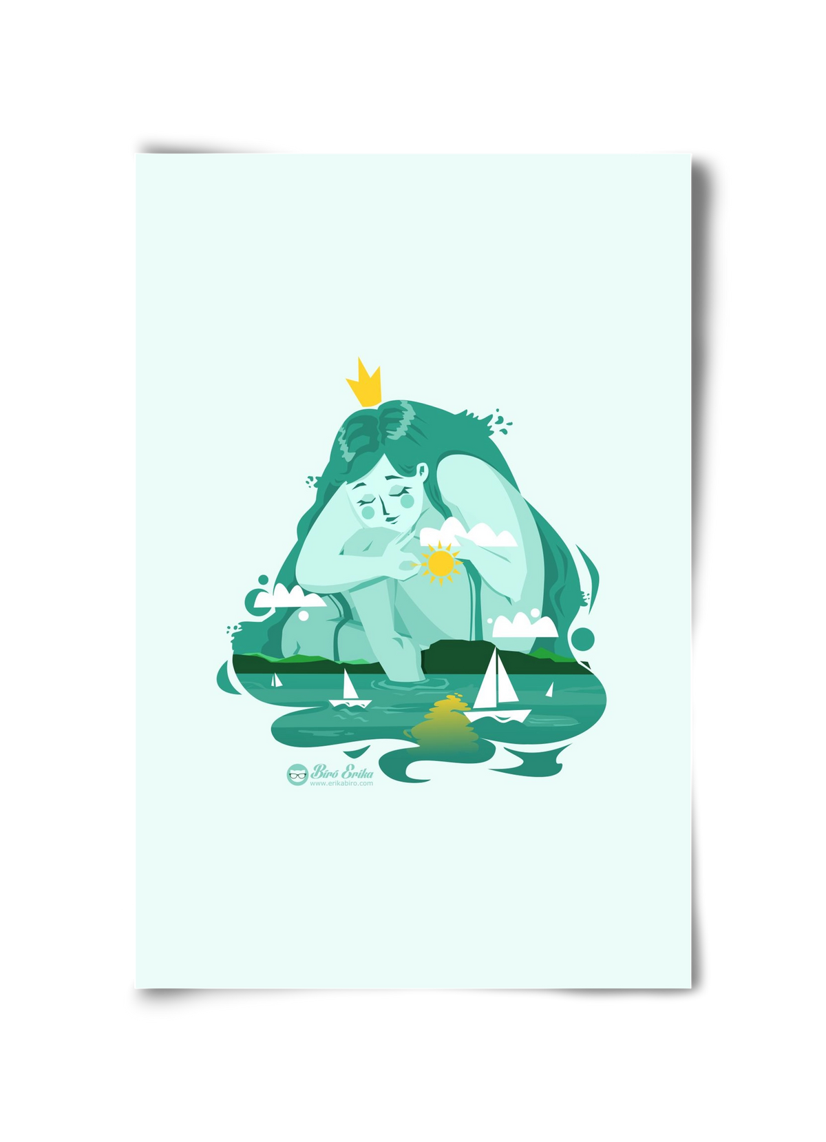 Balaton, 30x45 cm, Keret nélkül