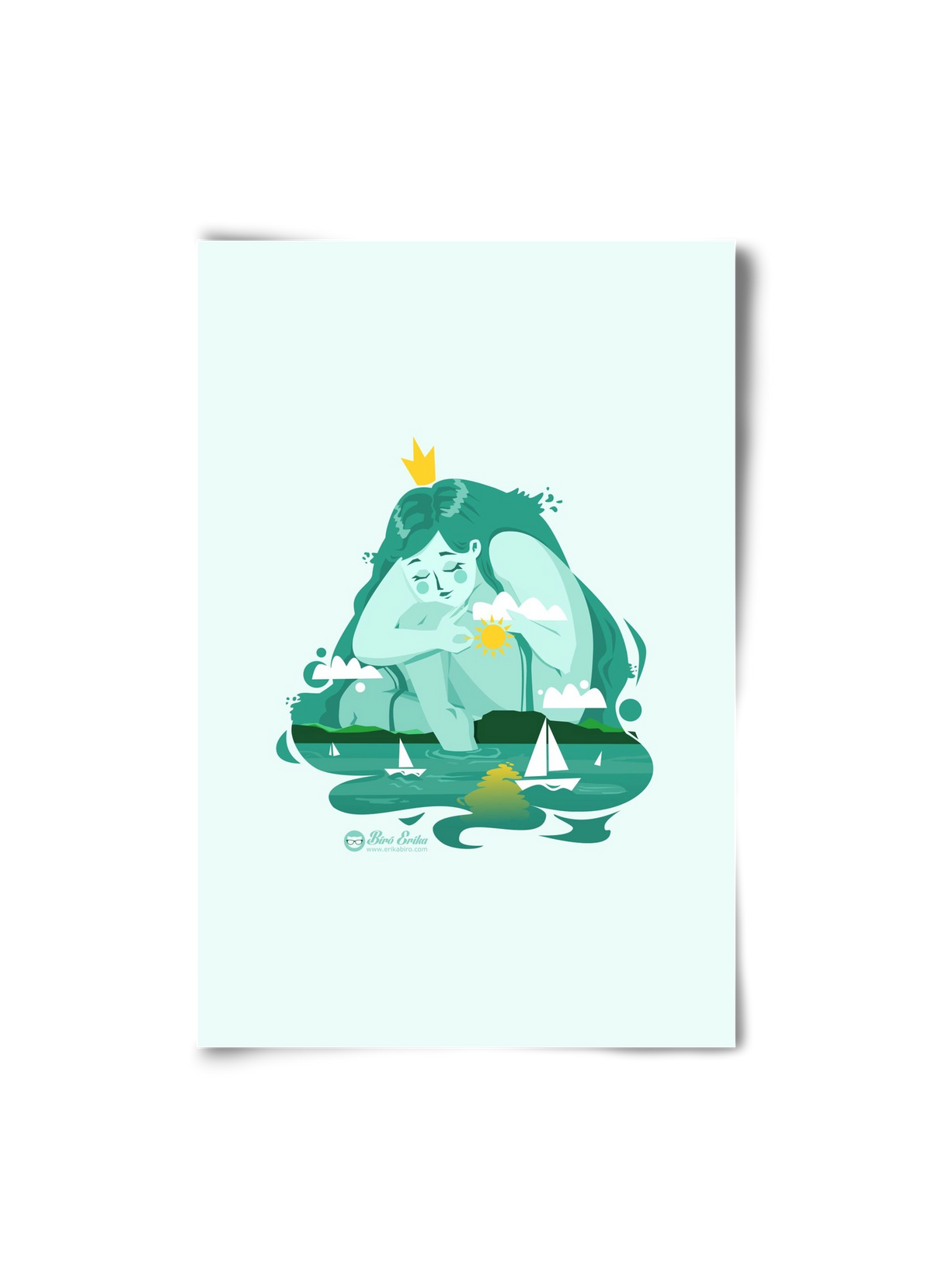 Balaton, 20x30 cm, Keret nélkül