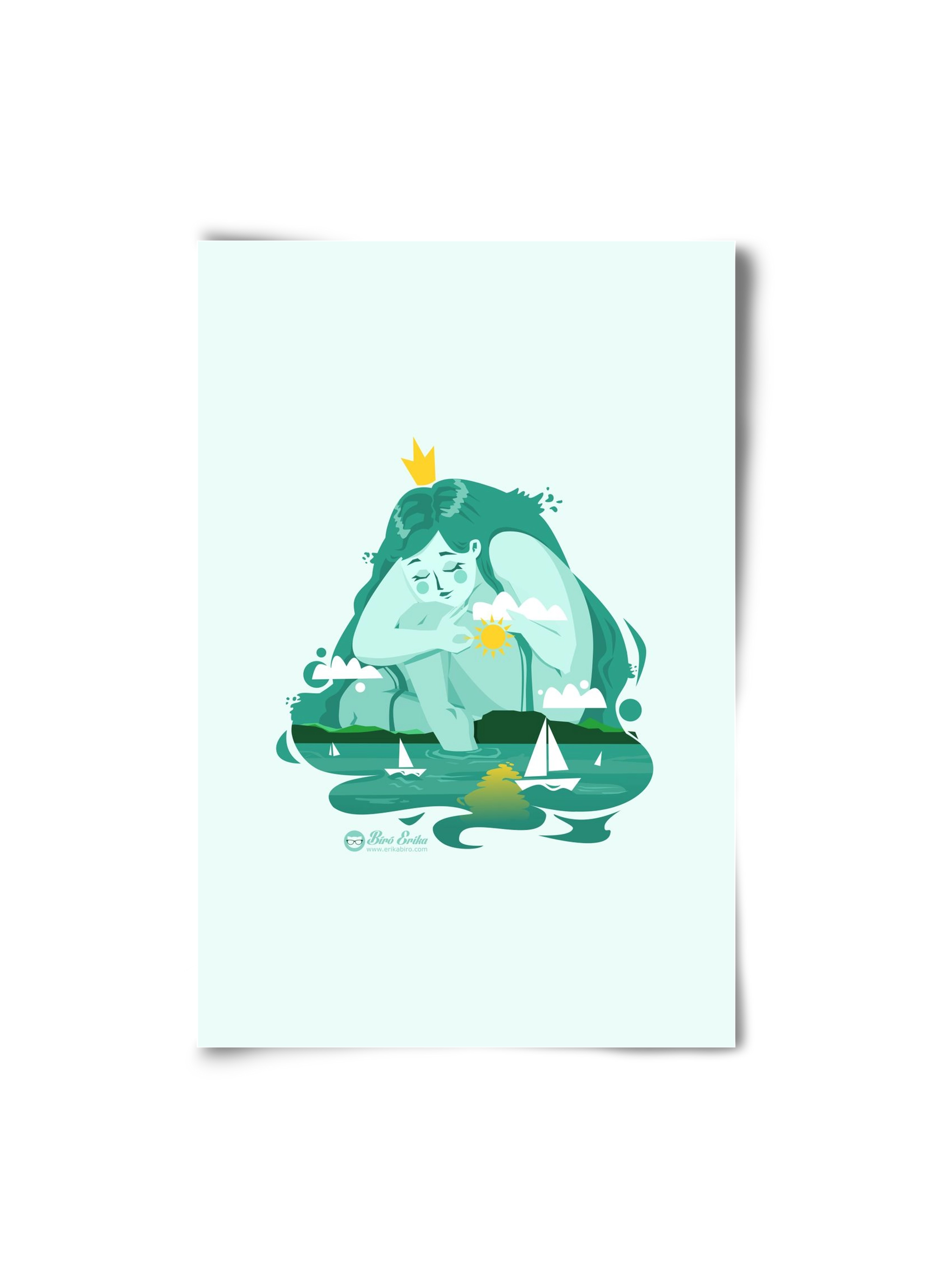 Balaton, 20x30 cm, Keret nélkül