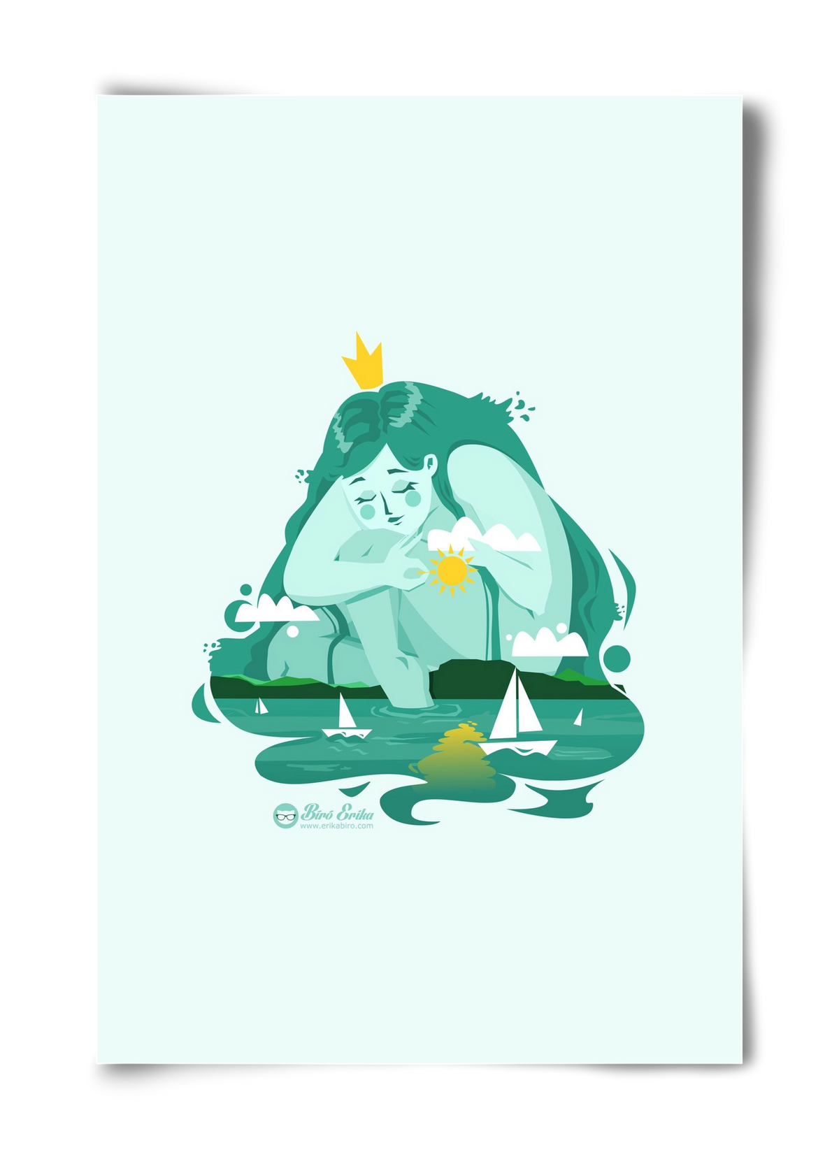 Balaton, 40x60 cm, Keret nélkül