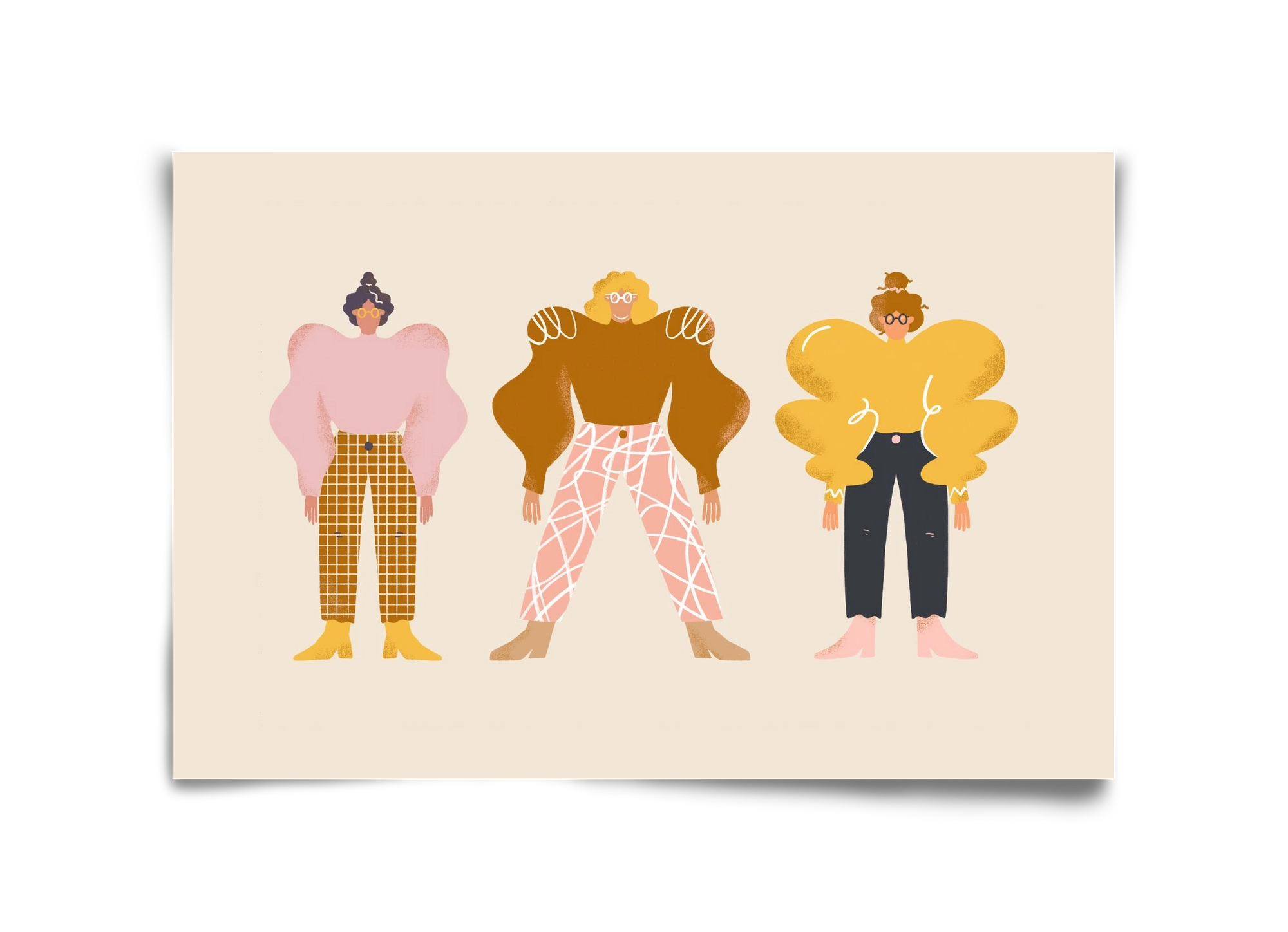 Whimsical Women, 45x30 cm, Keret nélkül